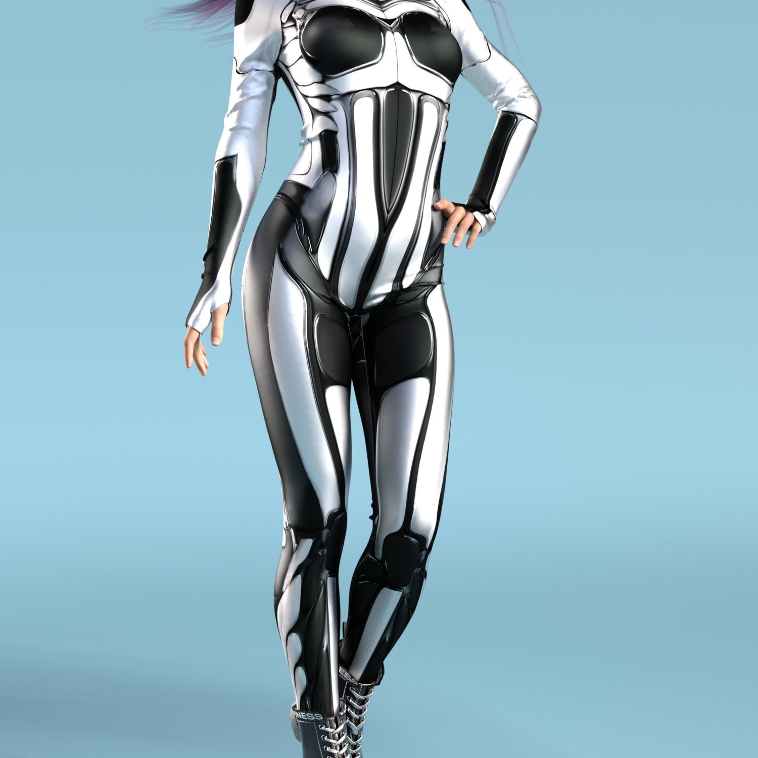 MoonSuit BnW Costume 2