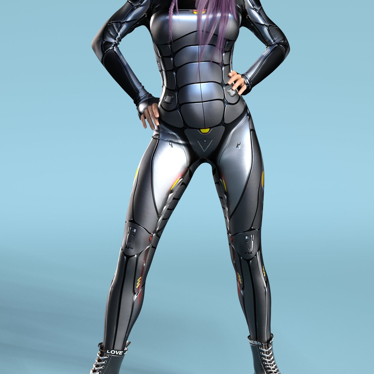 Justice Bot Black Costume 3