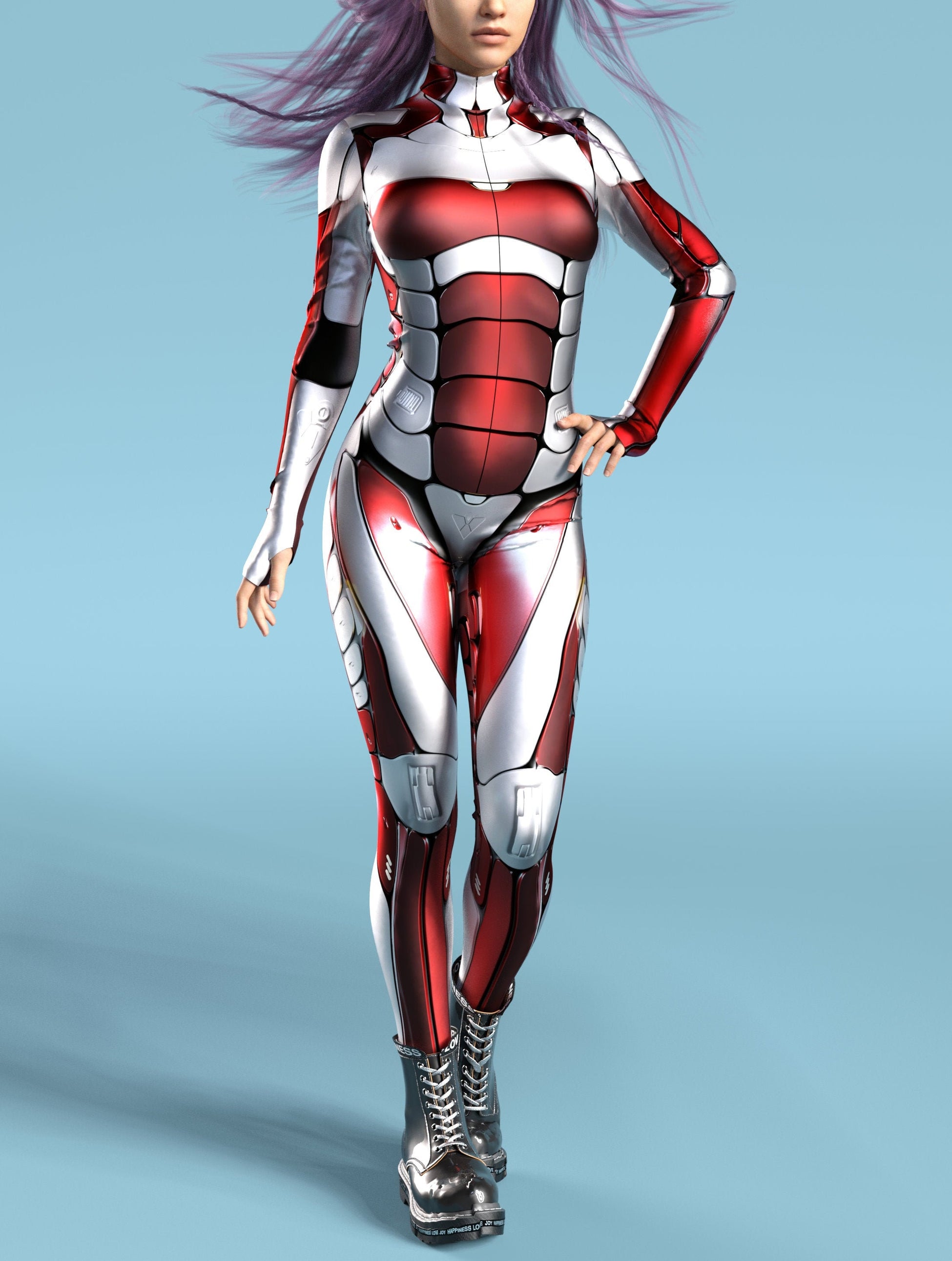Justice Bot Red Costume 2