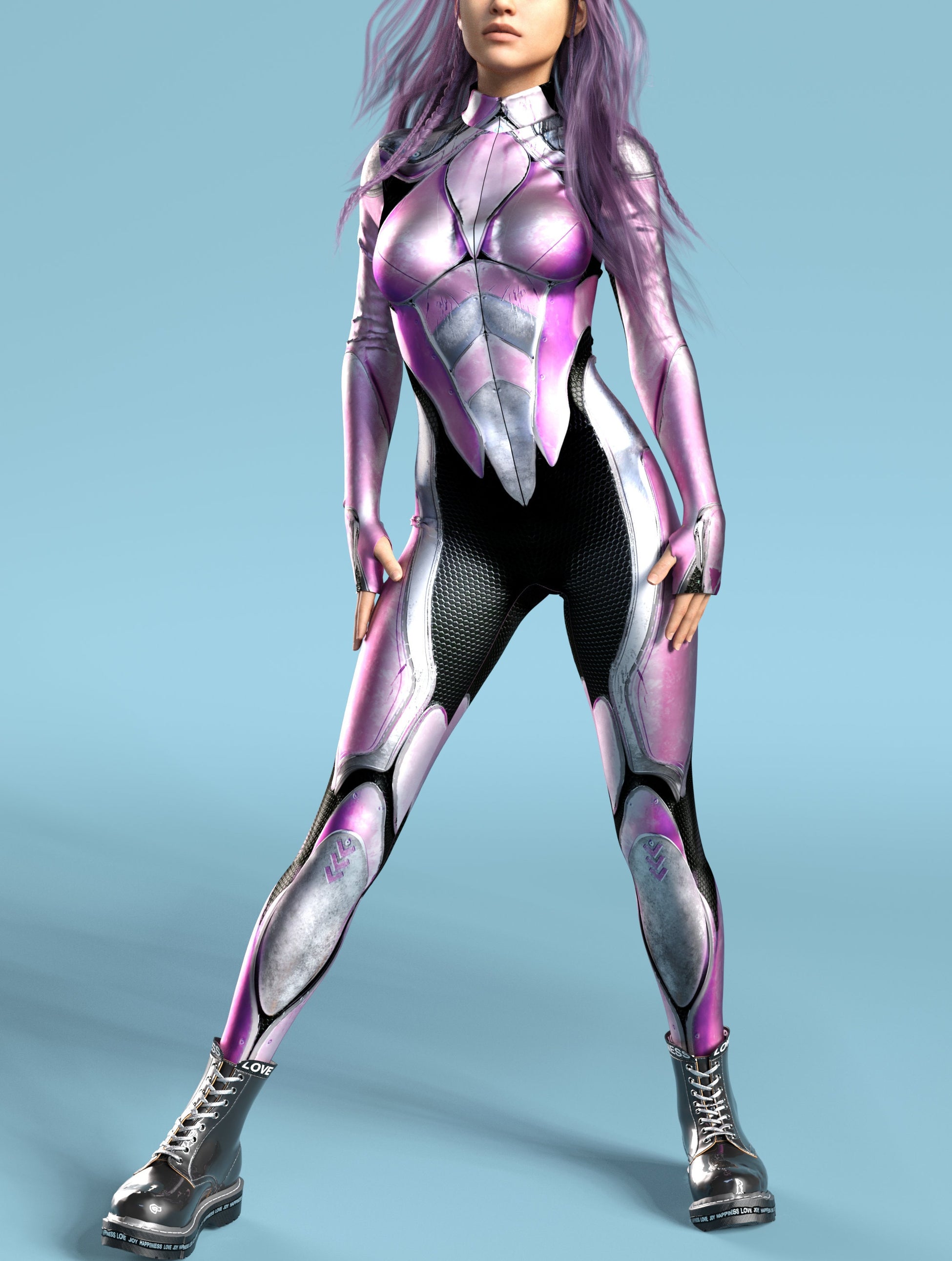 War Ranger Pink Costume 2