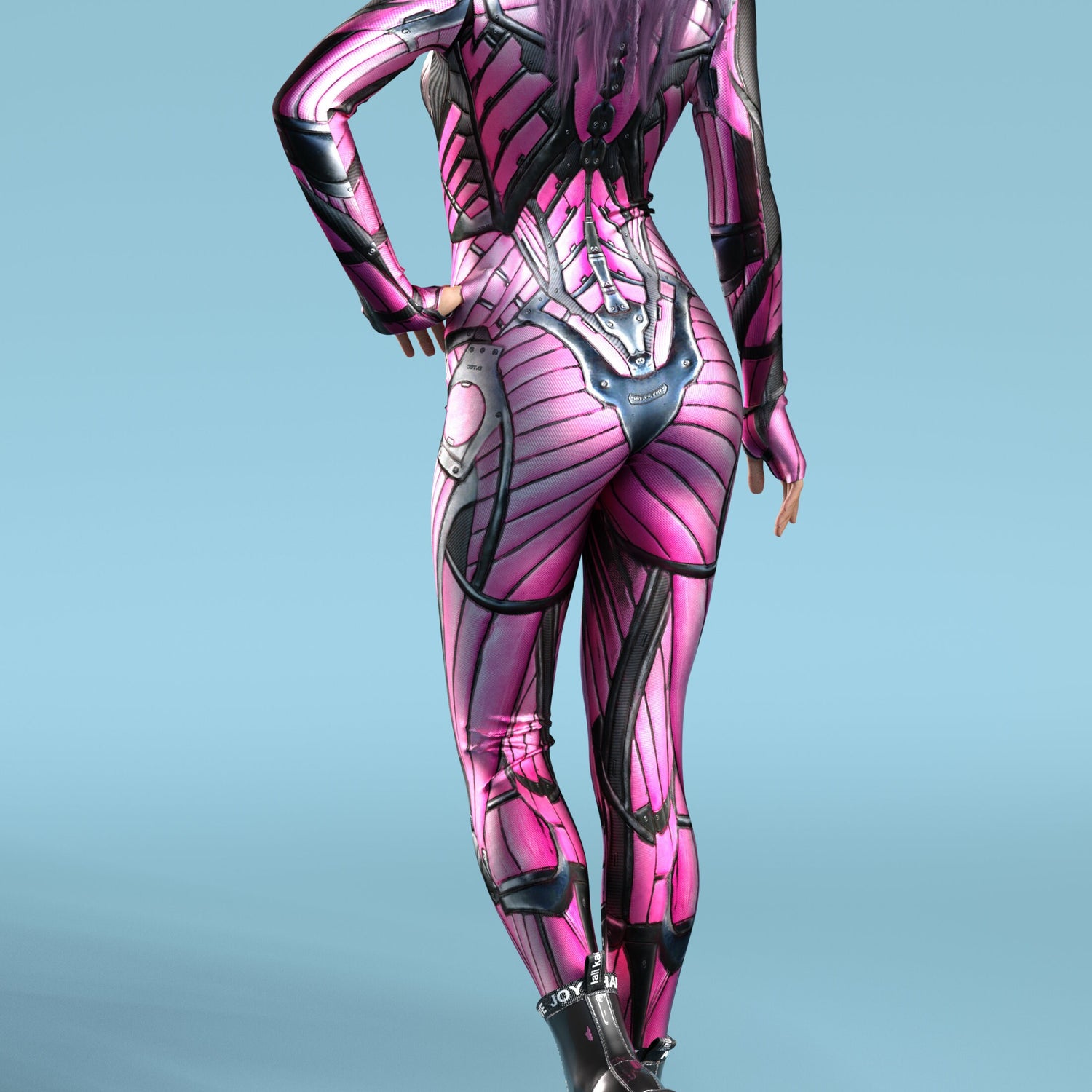 Women Exosuit Magenta Costume