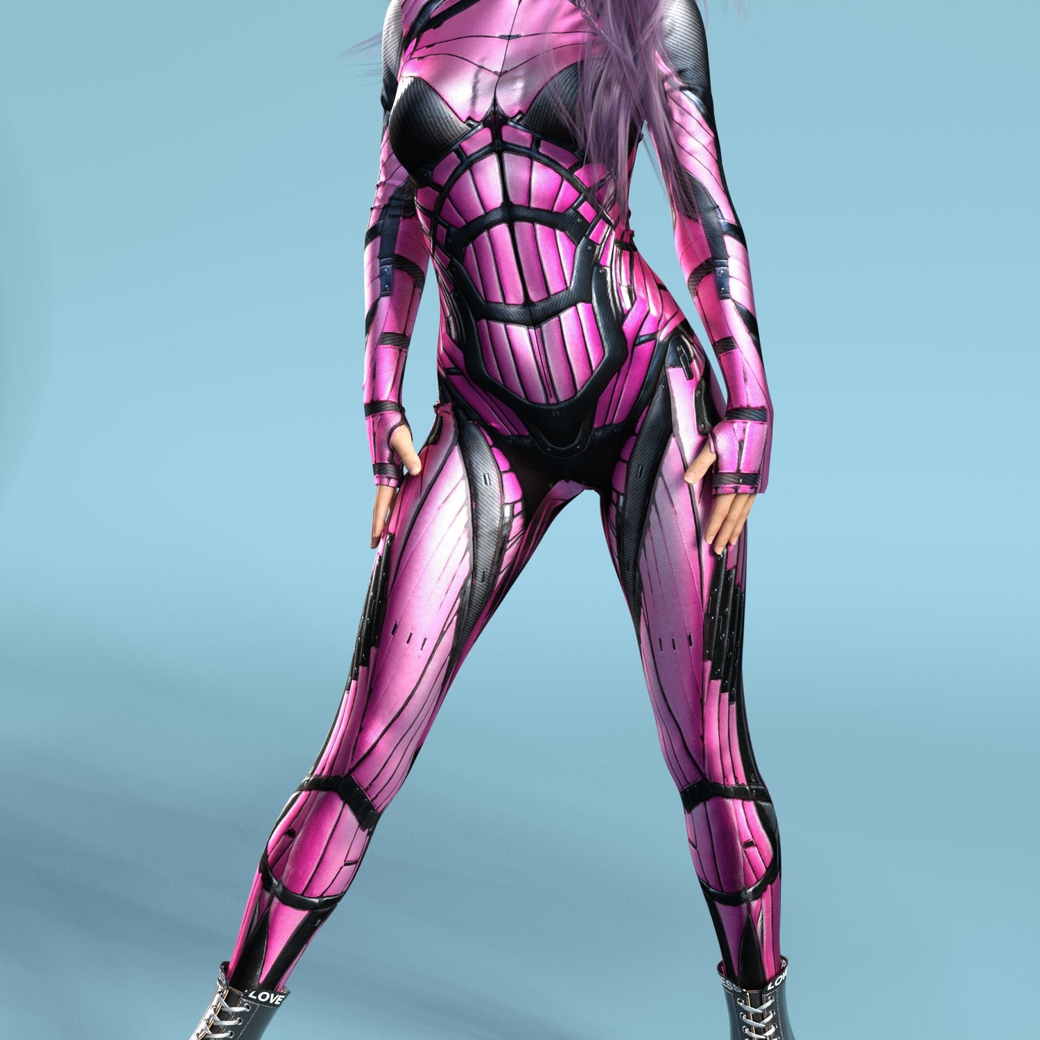 Exosuit Magenta Costume Pink