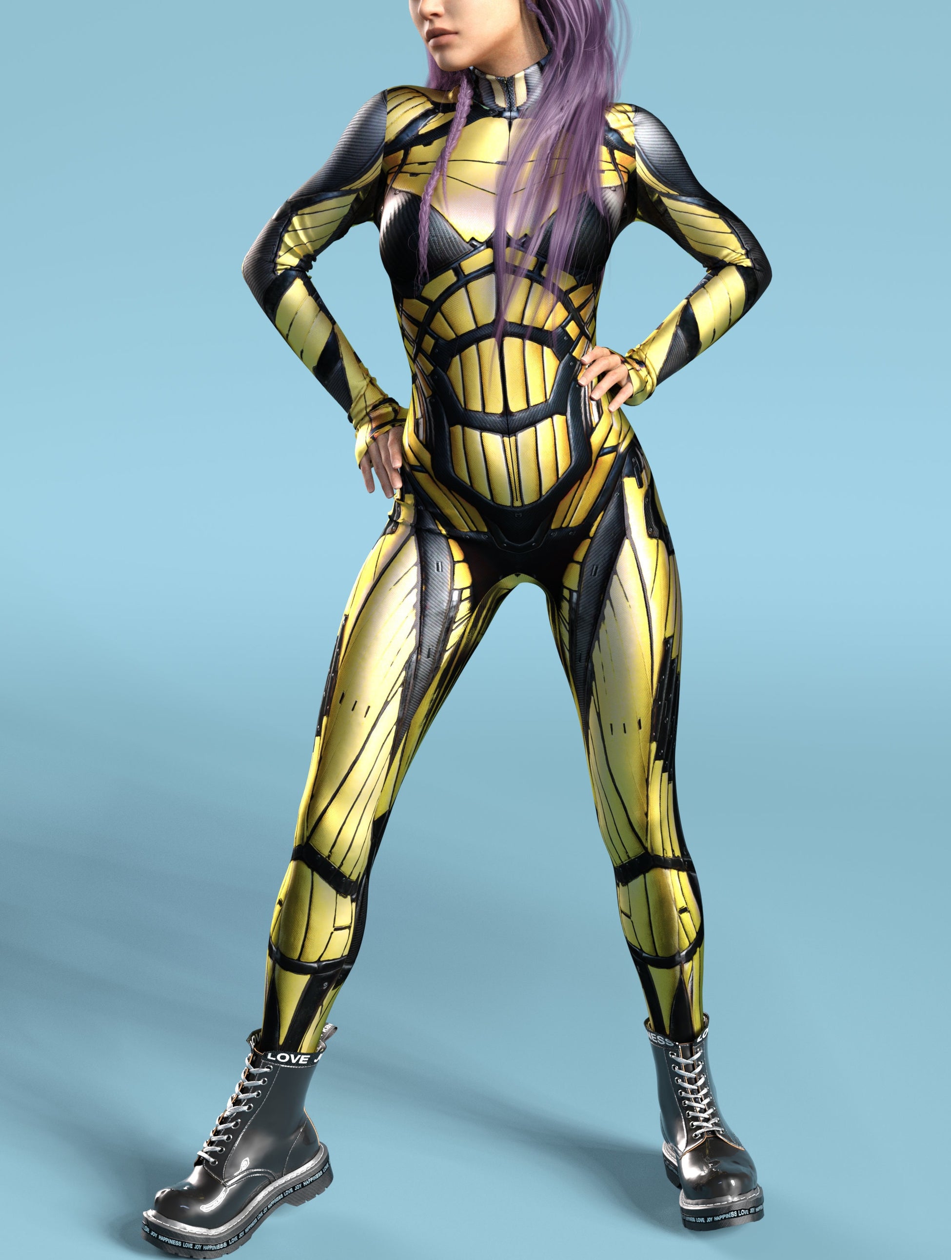 Exosuit Cyan Costume 2