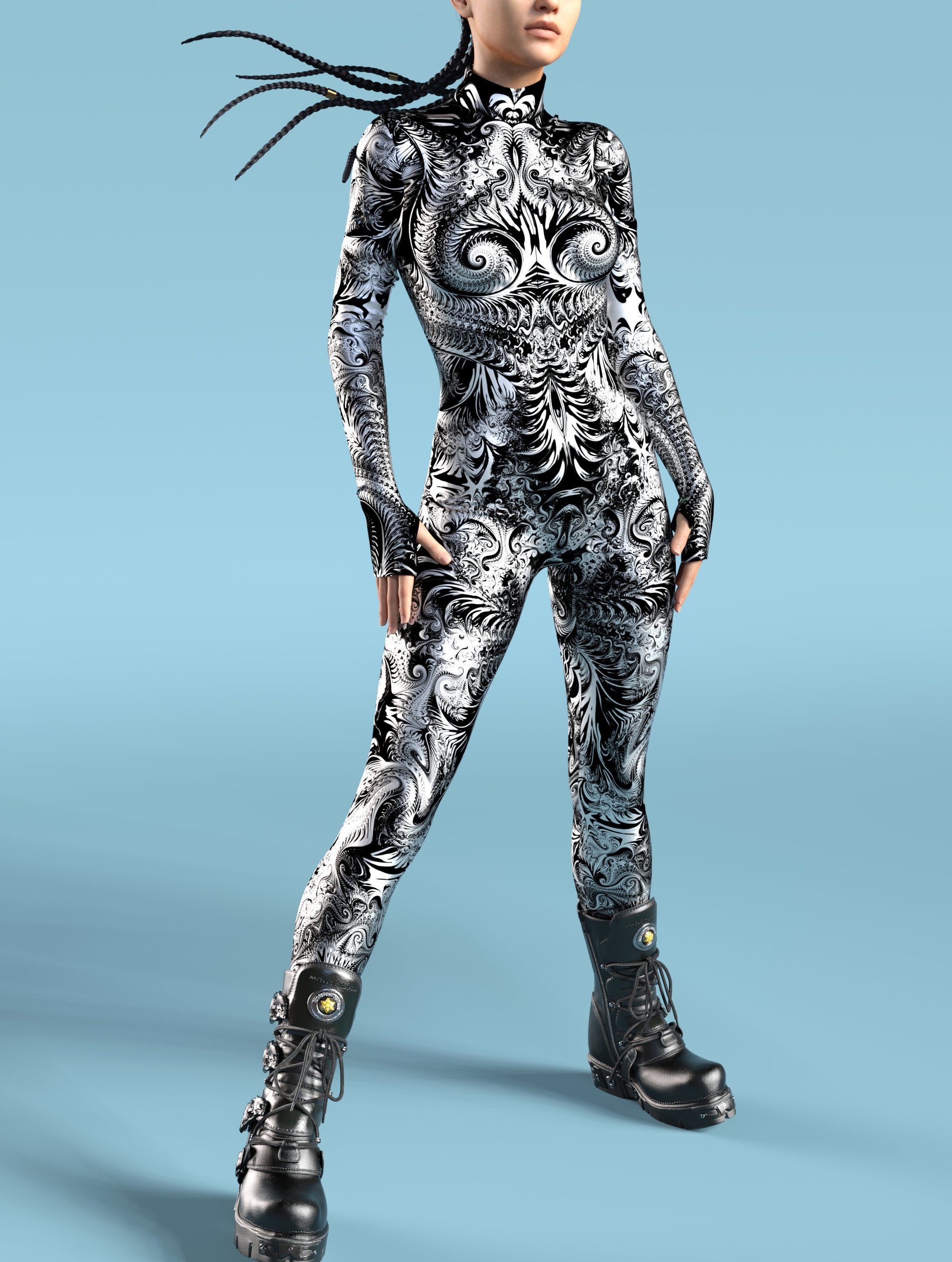 Fraktal BnW Costume 2