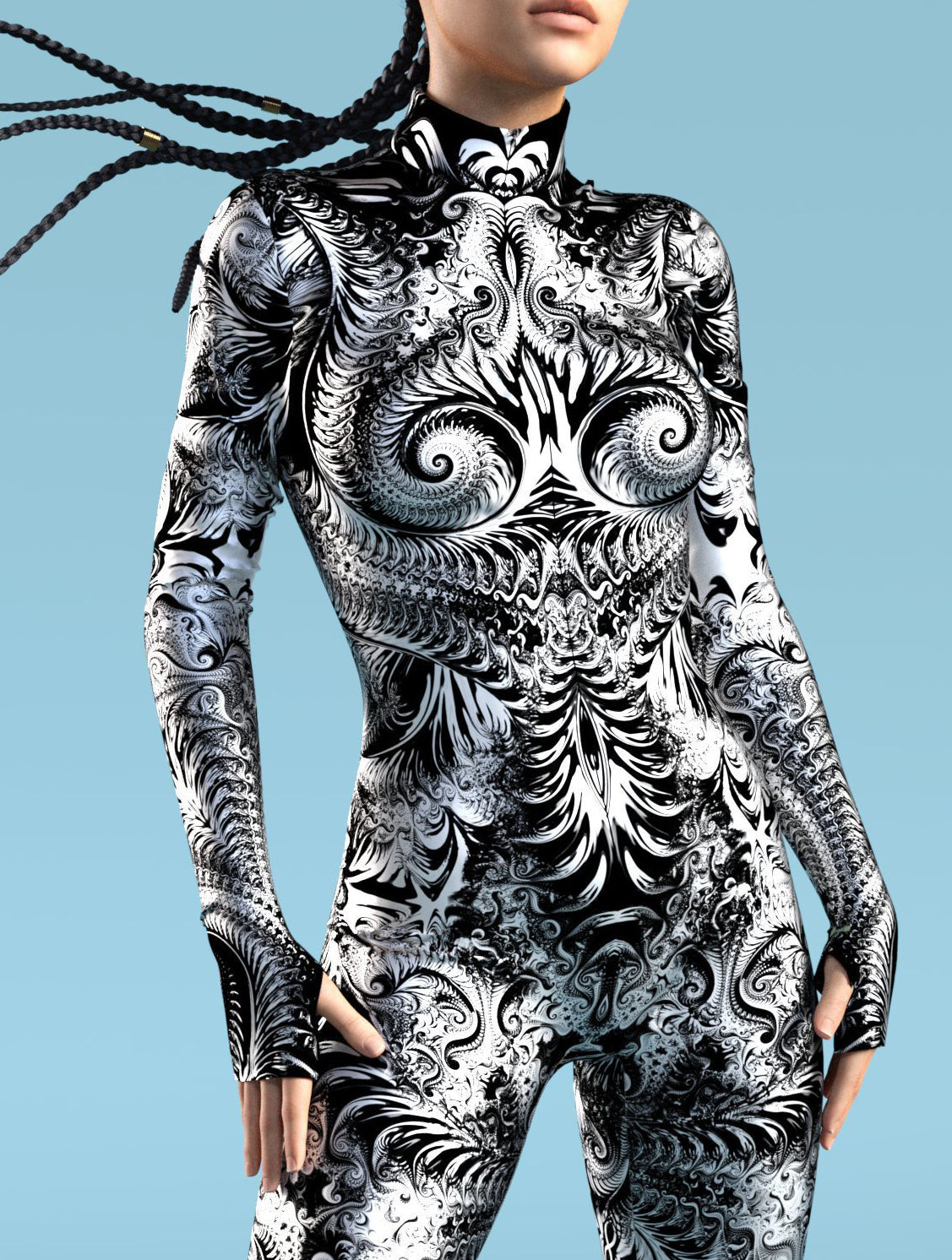 Fraktal BnW Costume