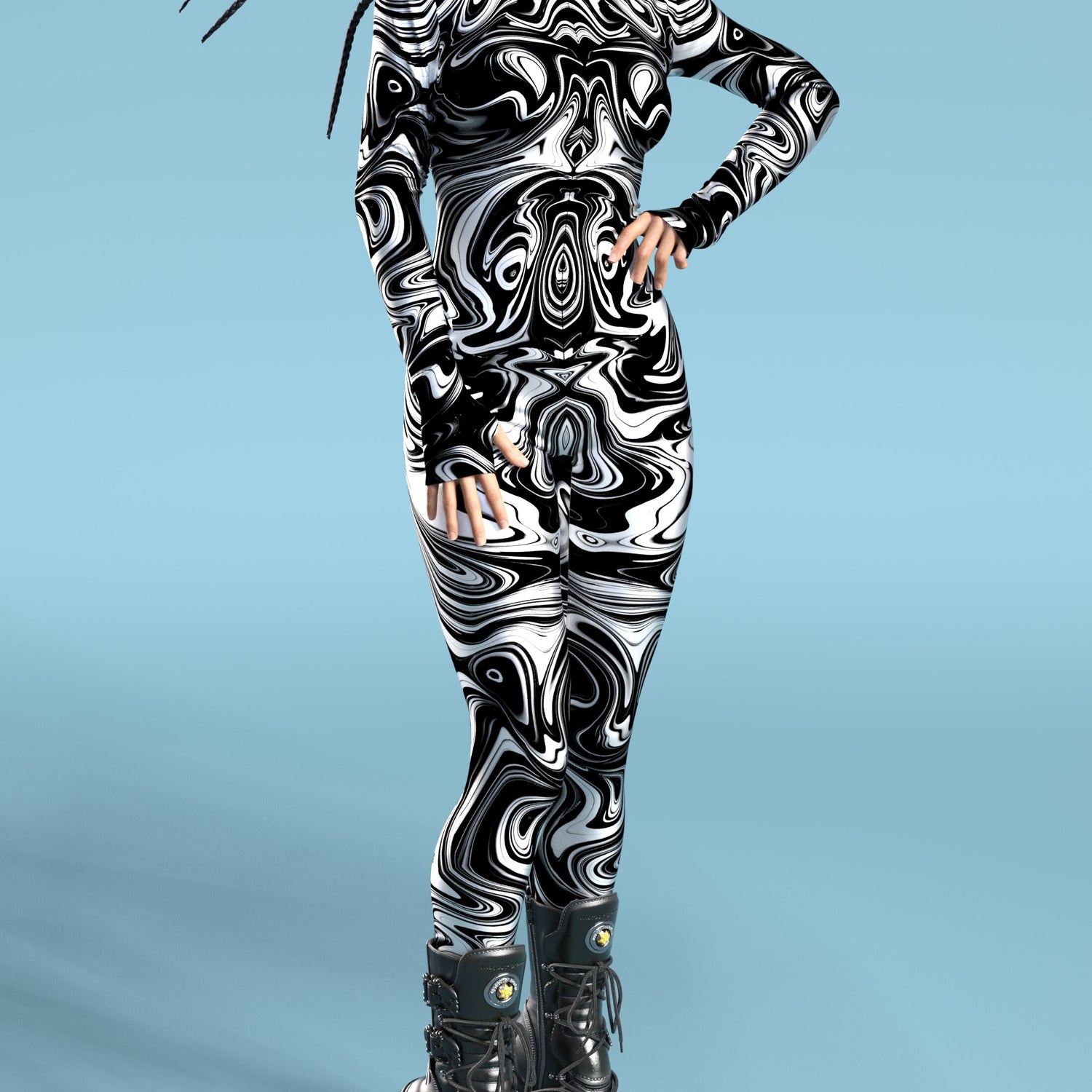Wonder Trip BnW Costume Black, White