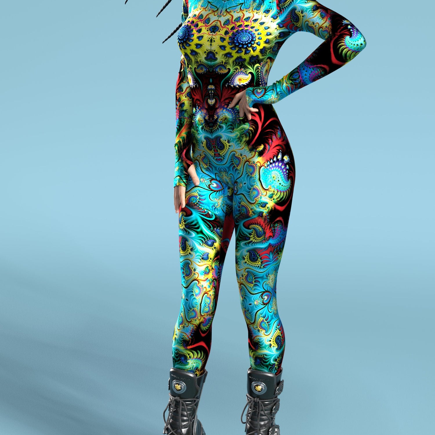 Ocean Alien Costume Blue