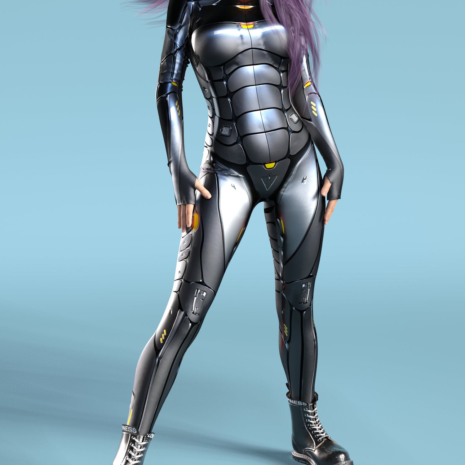 Justice Bot Black Costume Black