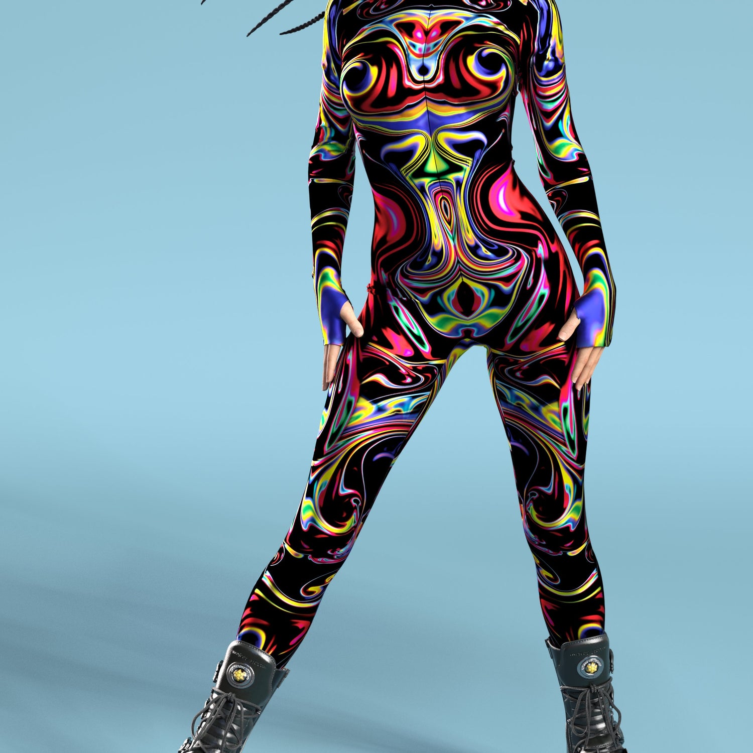 Cosmos Liquid Costume Black