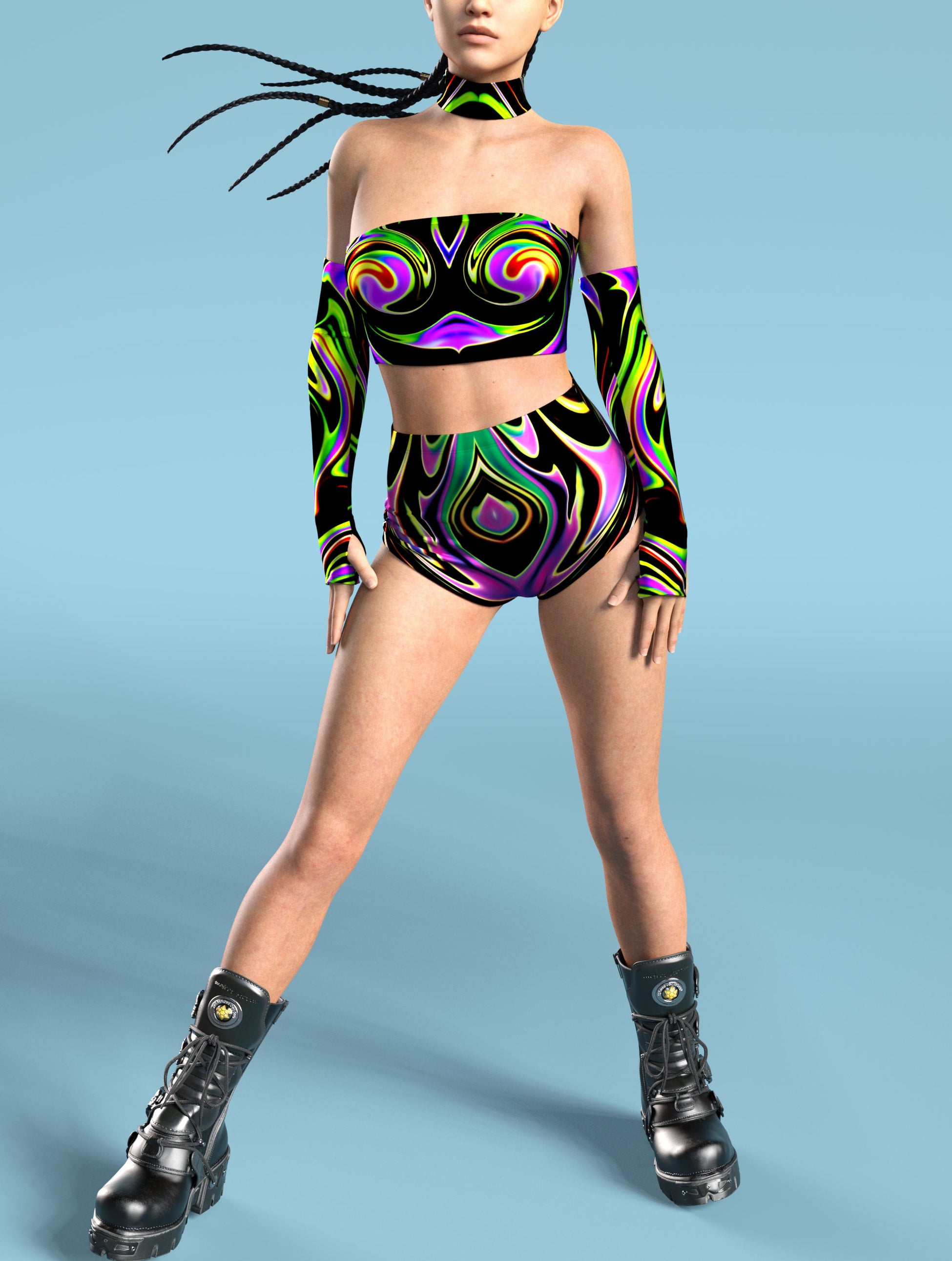 Dark Liquid Tube Top 1