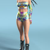 Jungle Liquid Tube Top