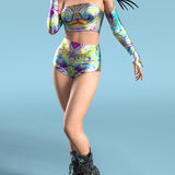 Jungle Liquid Tube Top