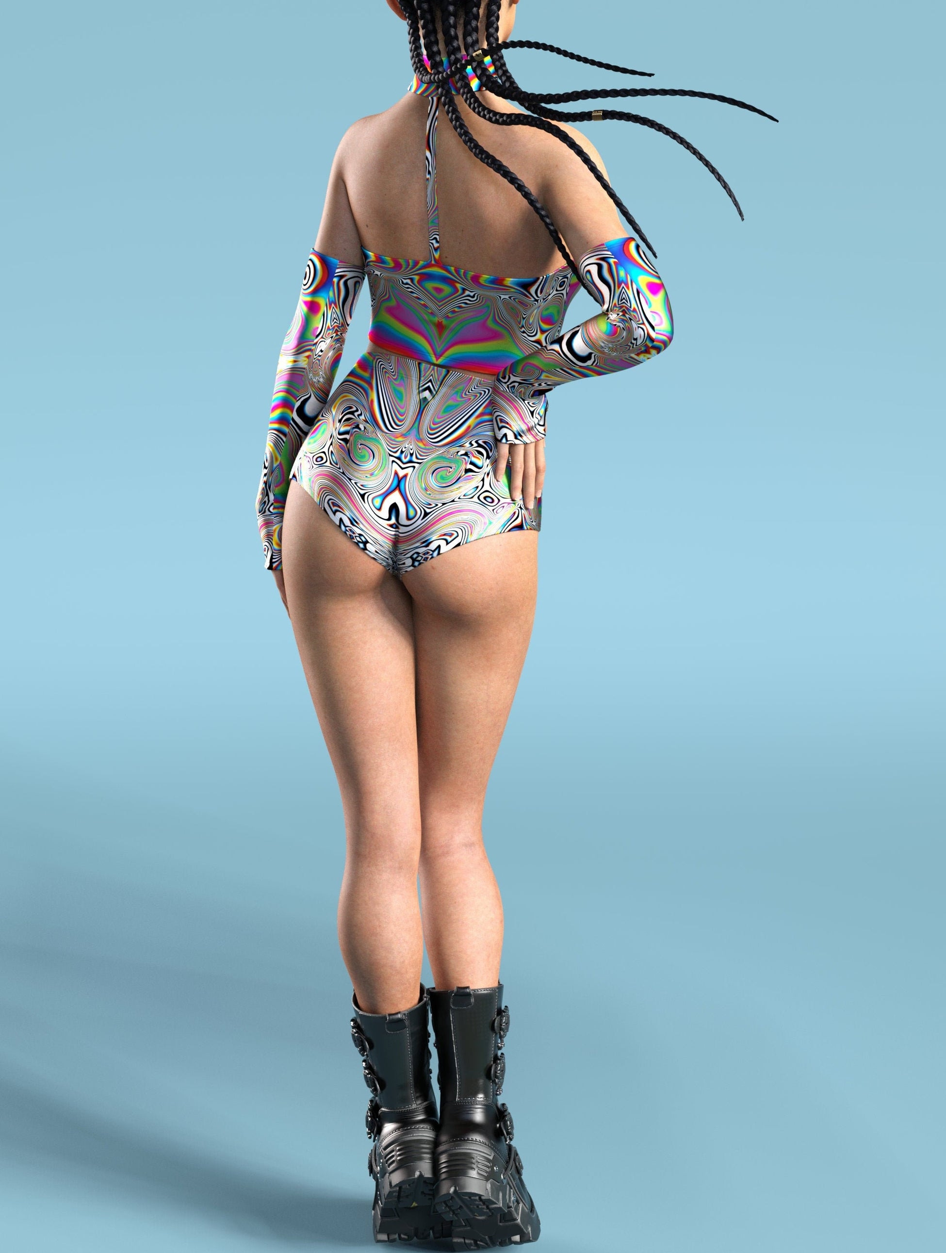 Universe Glitch Tube Top 2