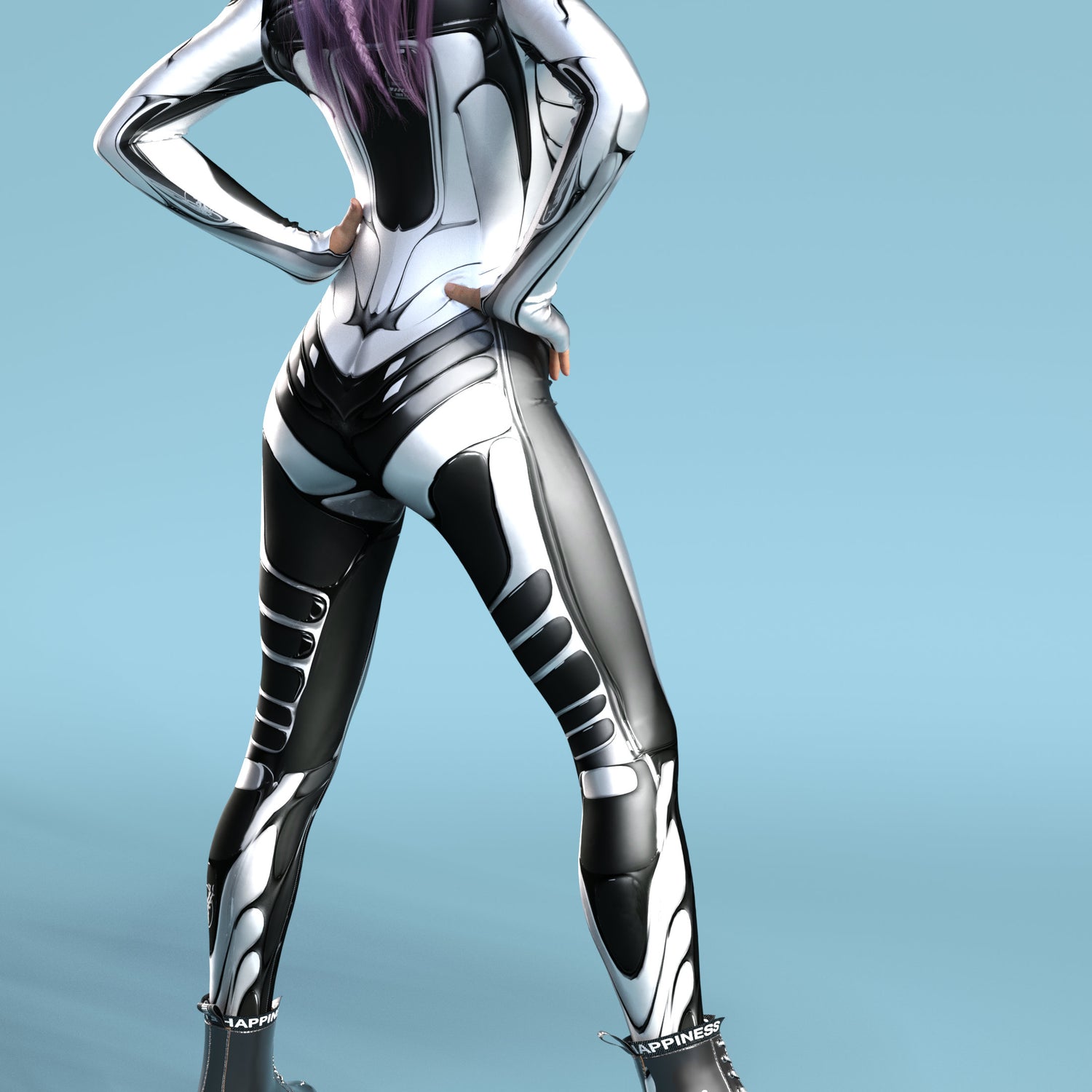 MoonSuit BnW Costume Lycra