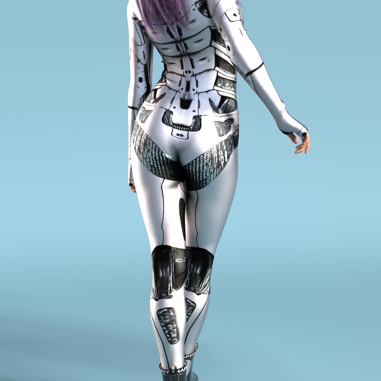 Women Artificial Intel Bot Costume