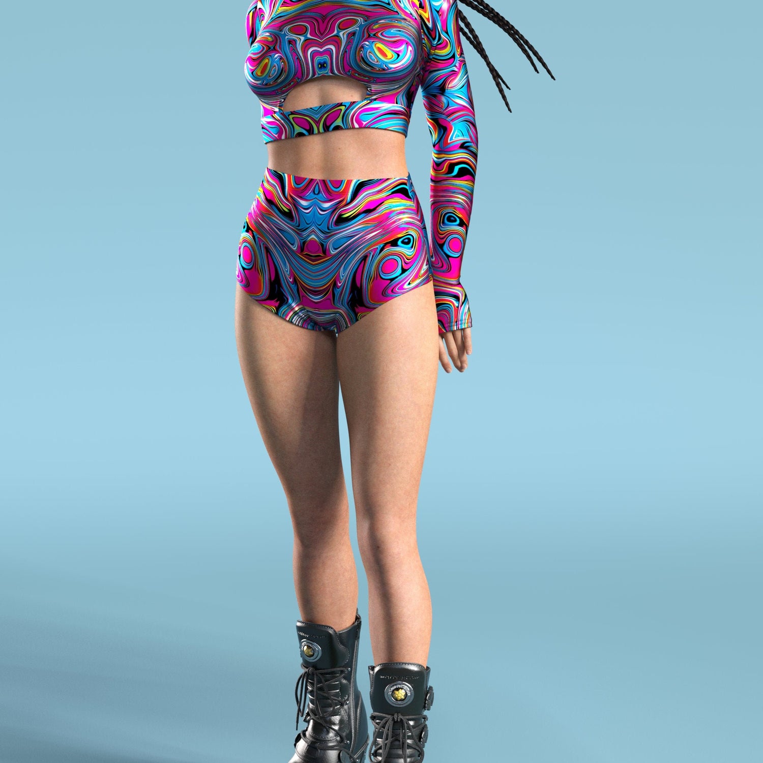Gross Shady Long Belt Top Pink