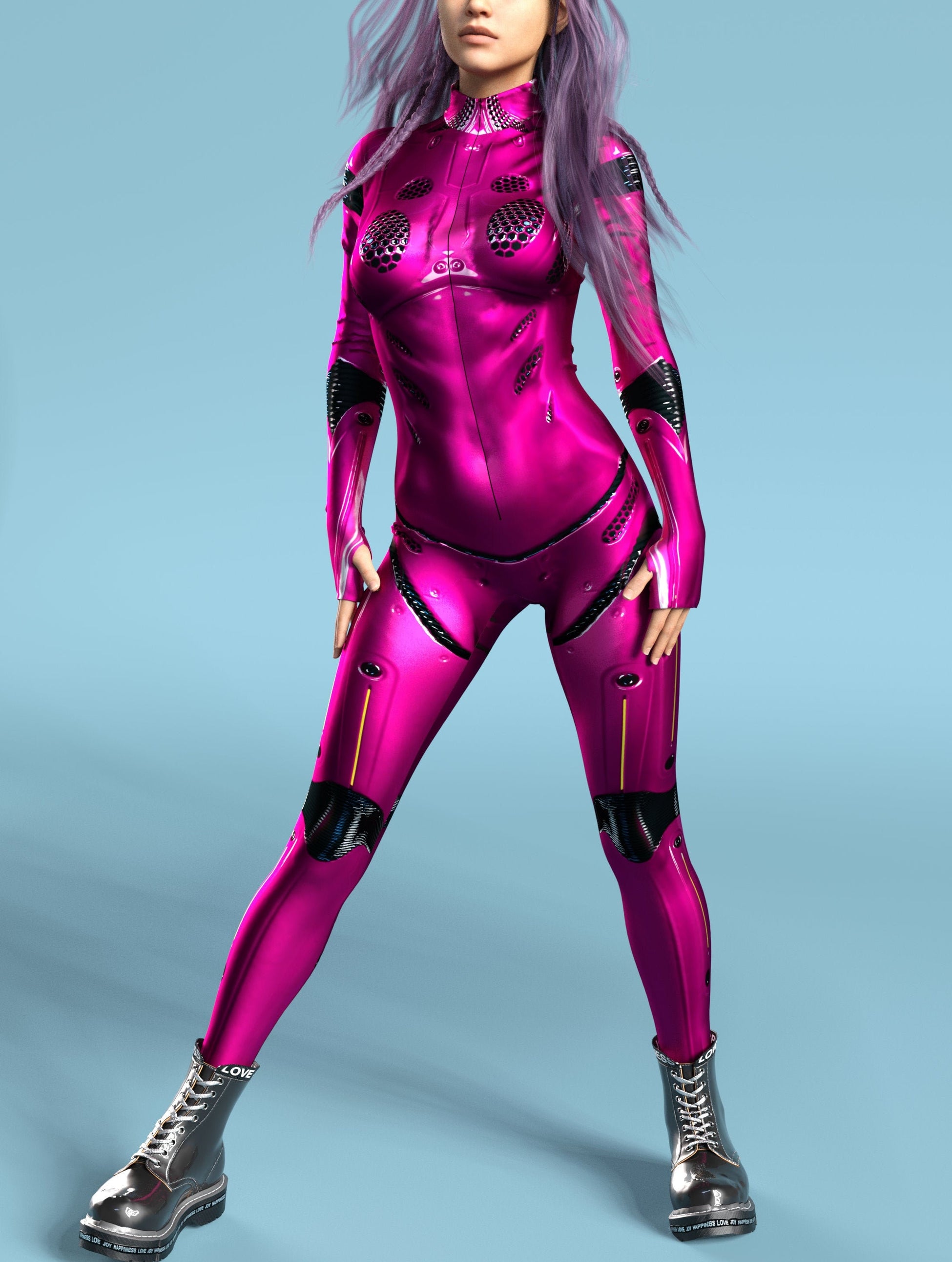 Flux Droid Magenta Costume 2