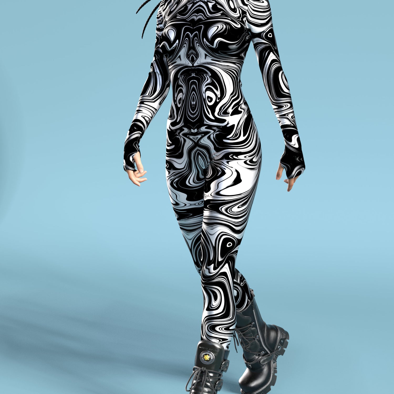 Wonder Trip BnW Costume Lycra