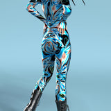 Blue Lace Liquid Costume