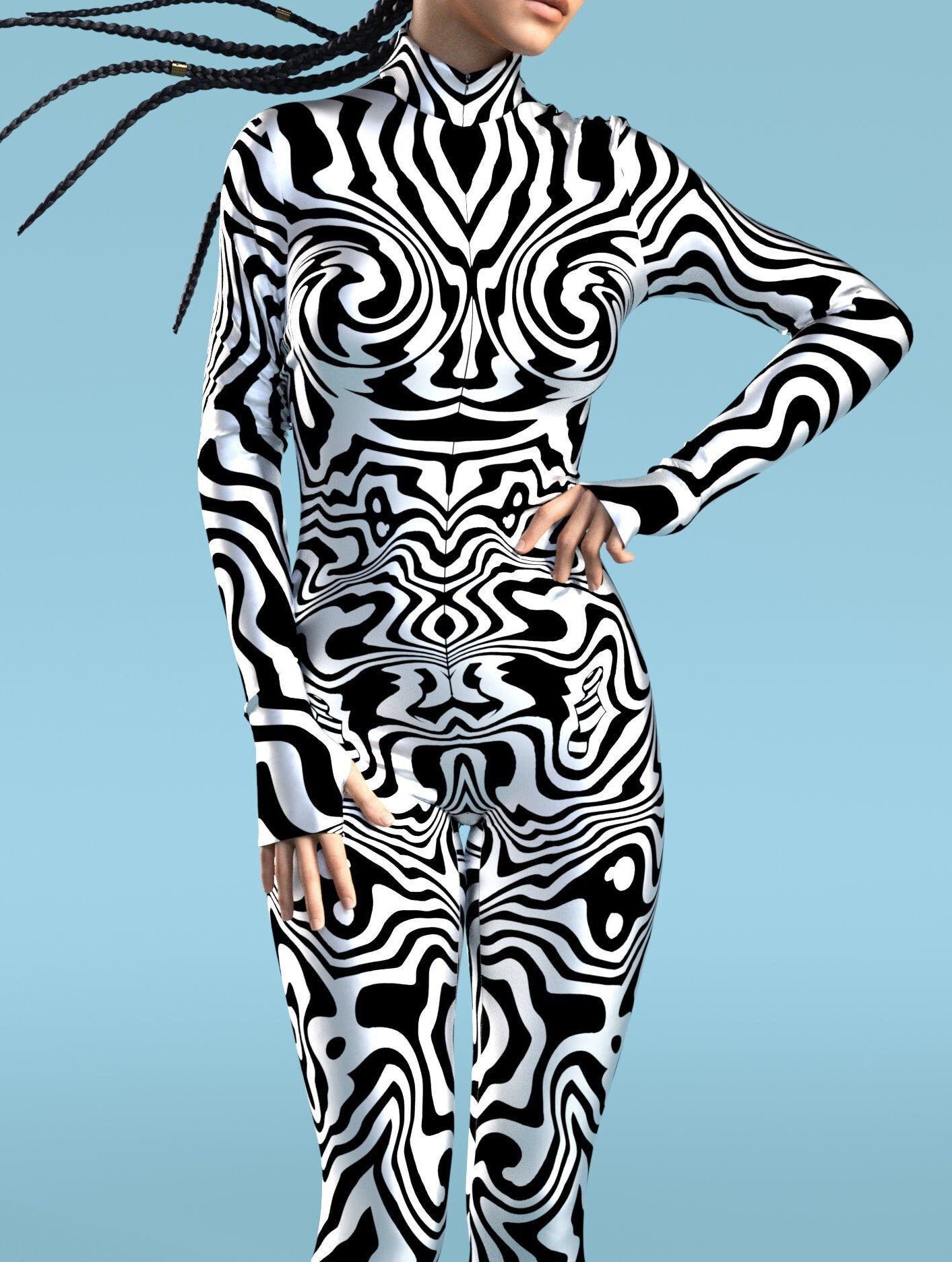 Carnivale Festing BnW Costume 1