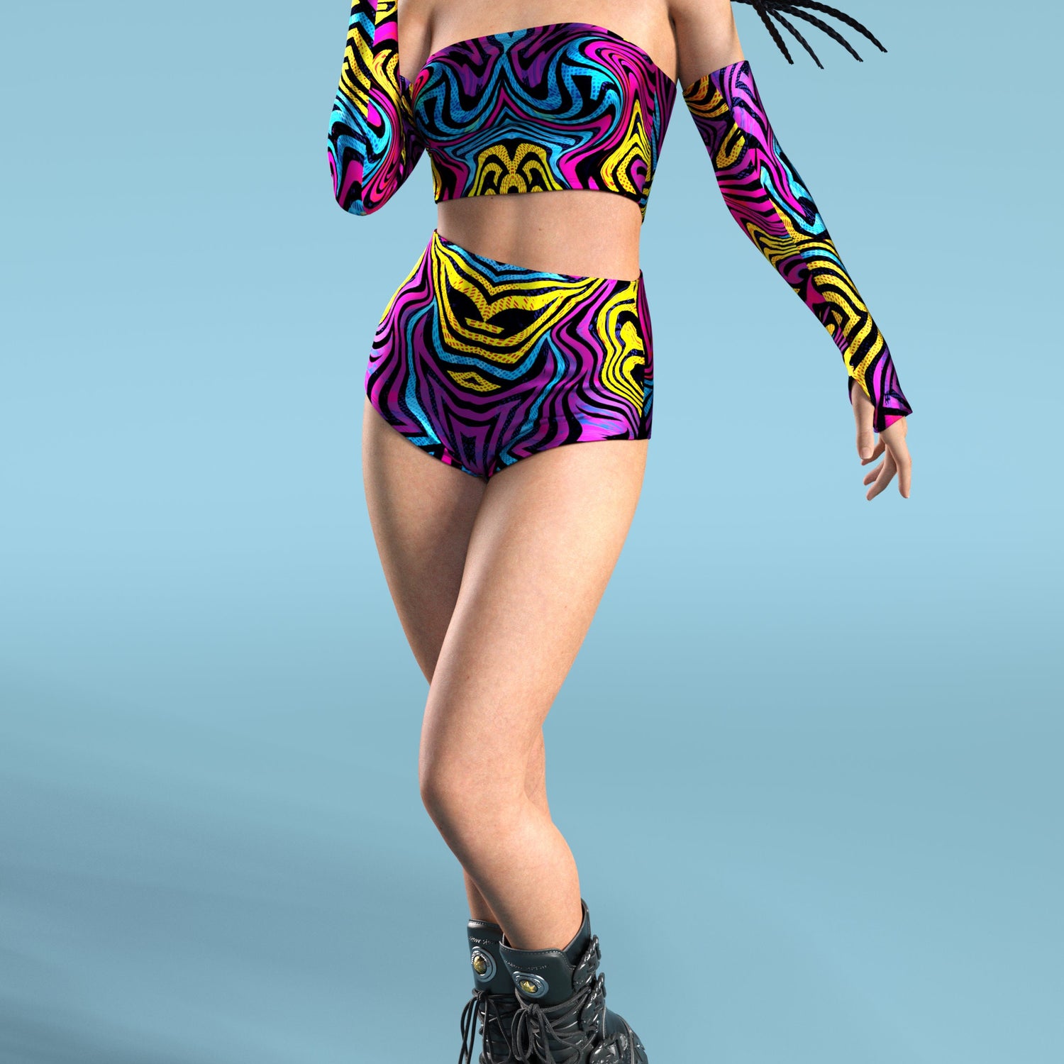 Afrique Liquid Tube Top Lycra