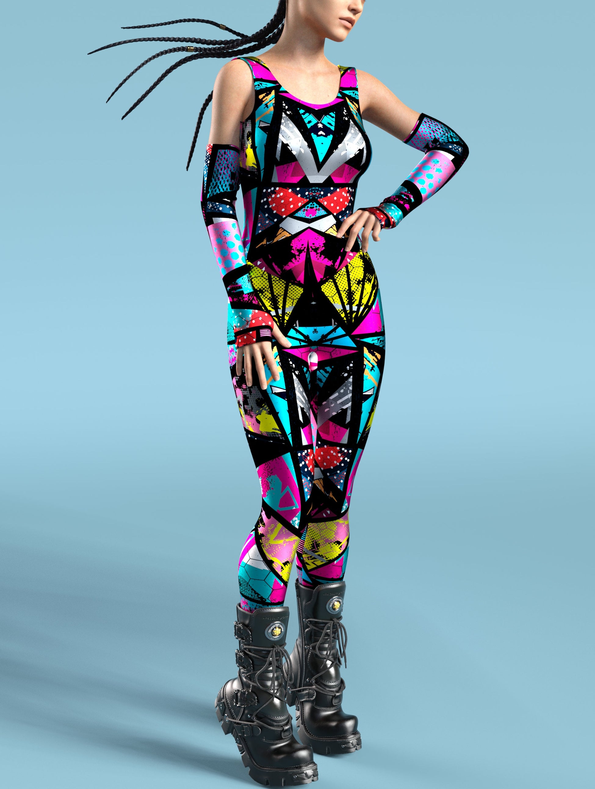 Cyber City Vans Catsuit Sleeveless 2