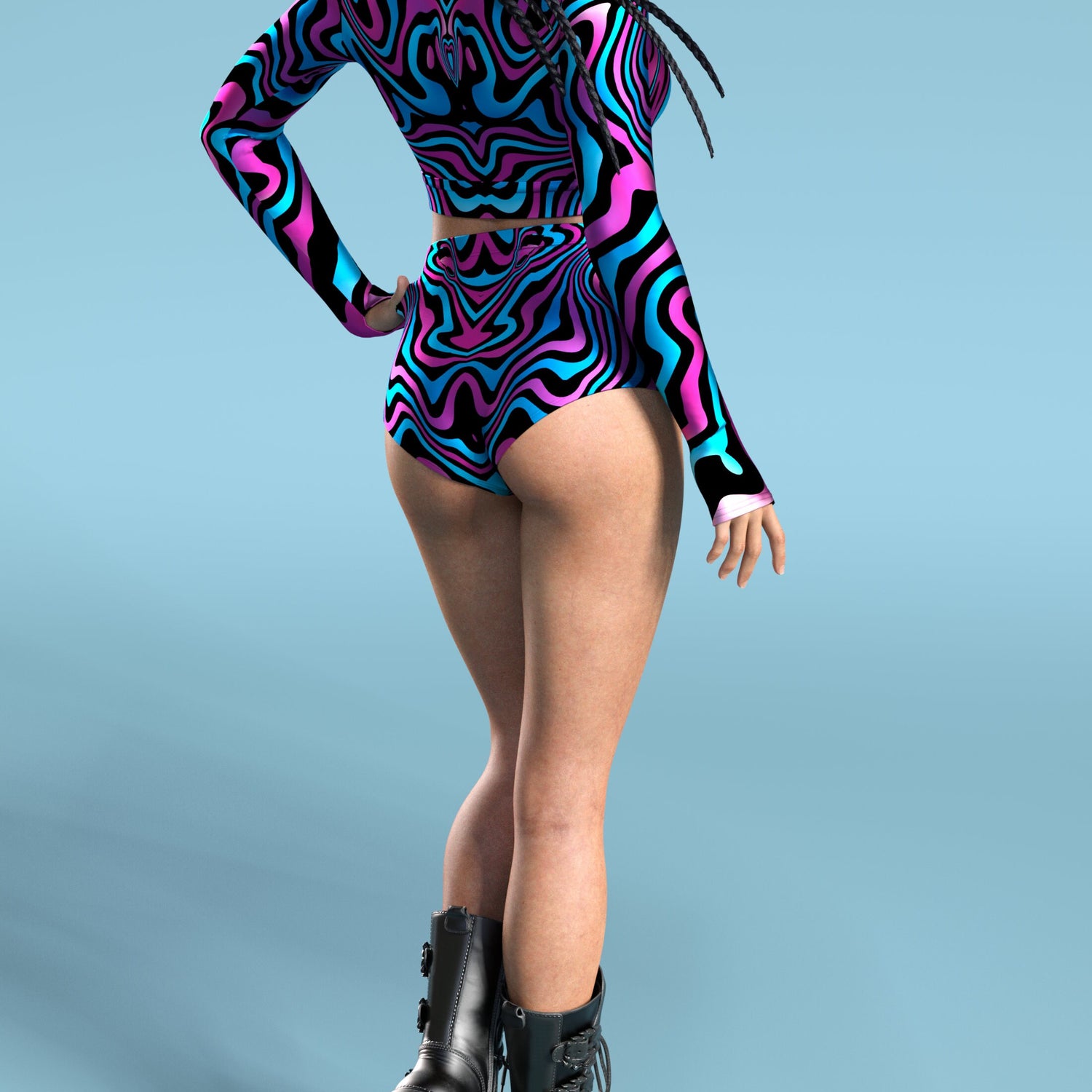 Carnivale Festing Long Belt Top Lycra