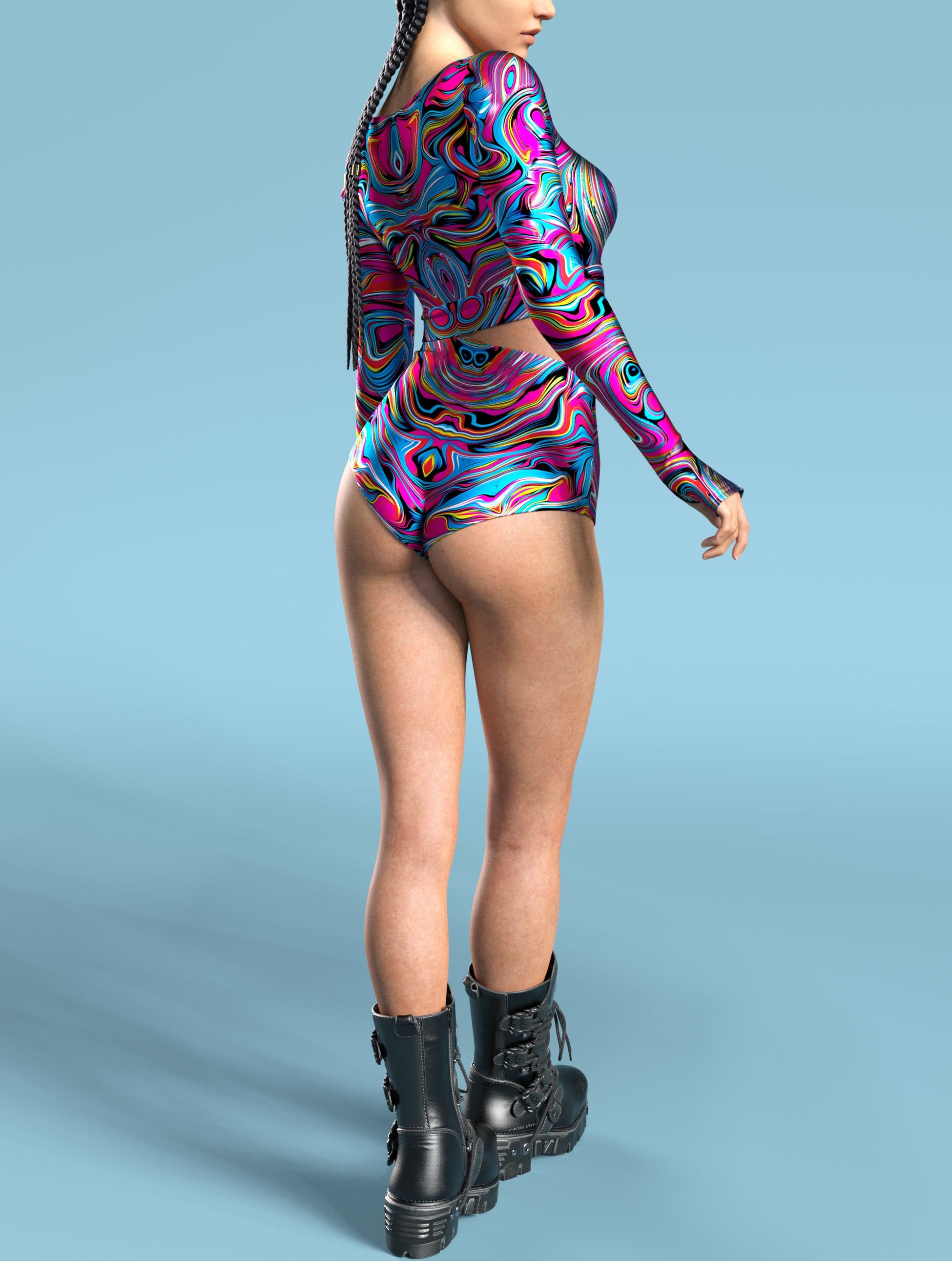 Gross Shady High Waist Shorts 2