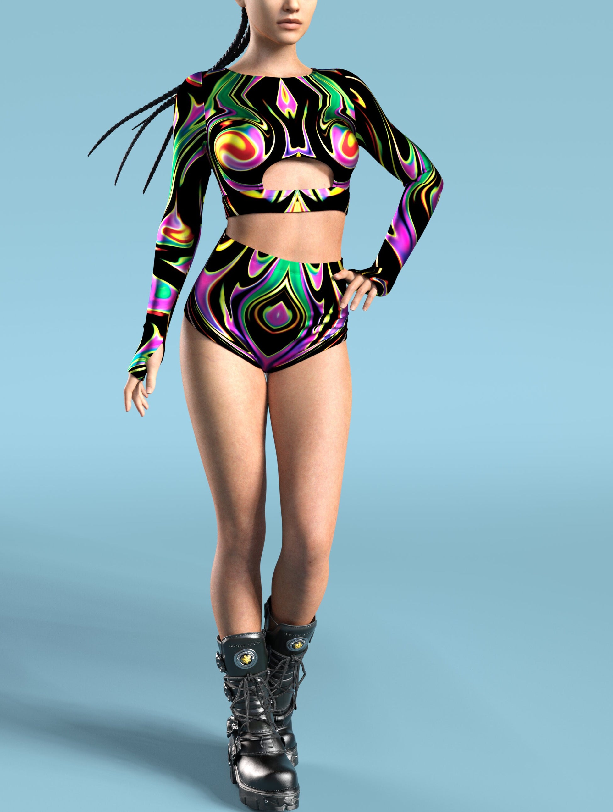 Dark Liquid Long Set 2