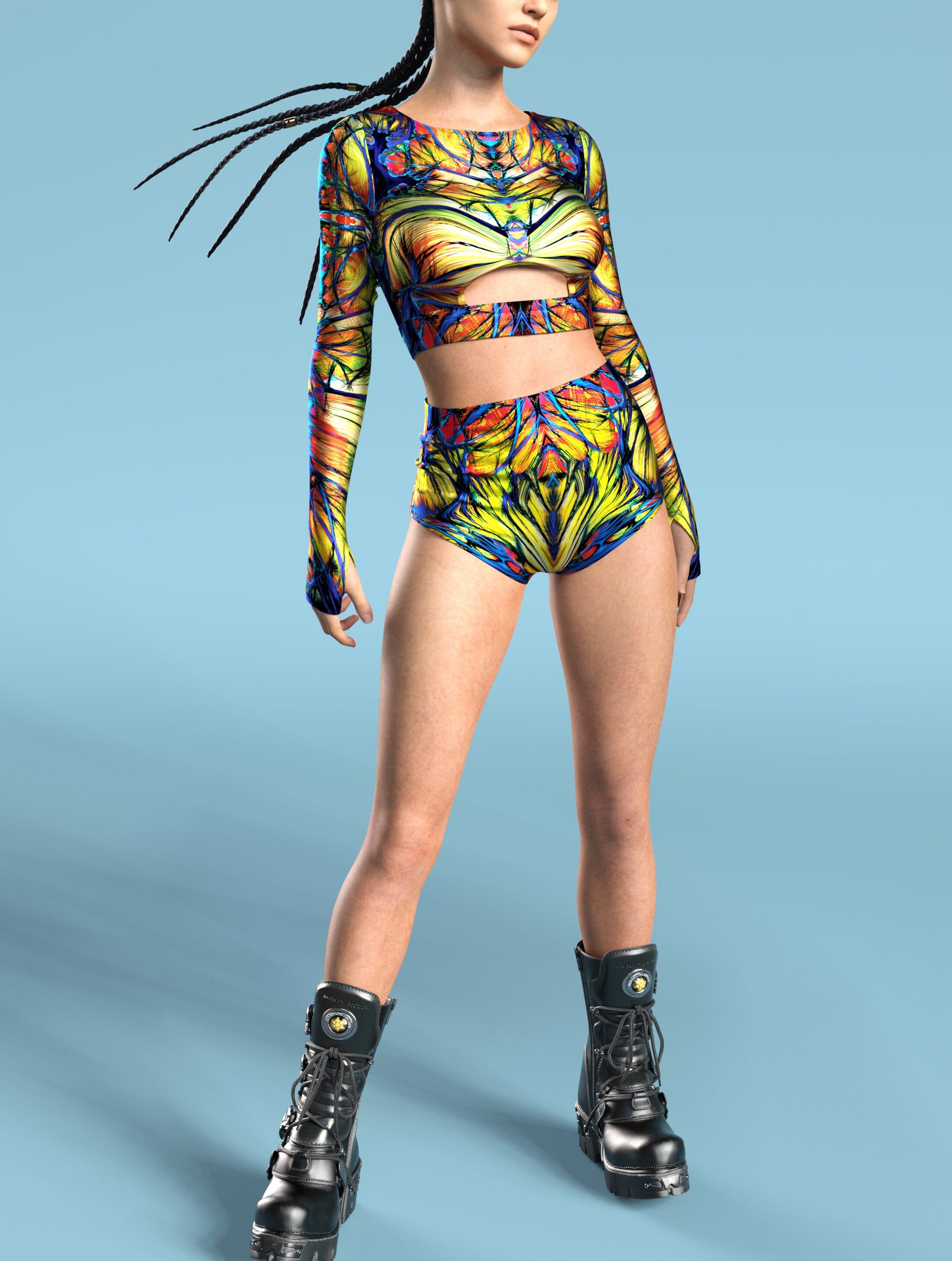 Spinderman Long Belt Top 2