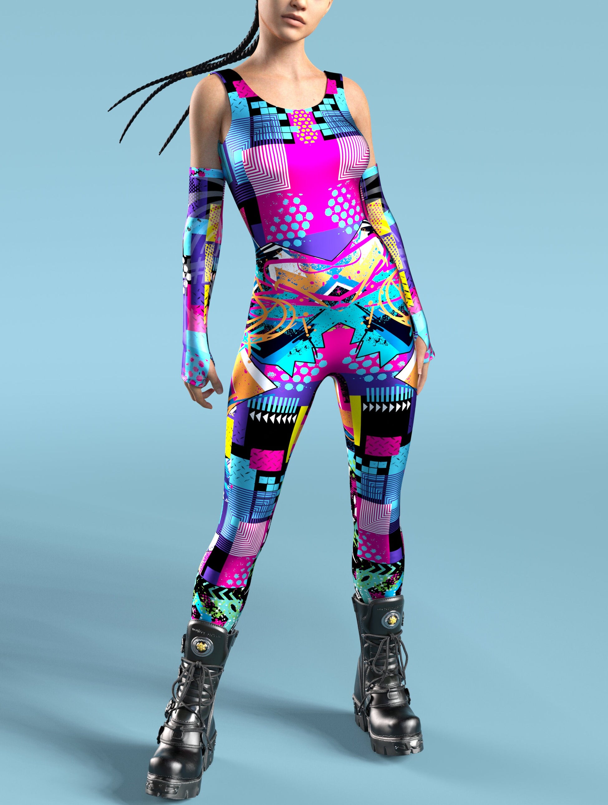 Pop Art One Vans Catsuit Sleeveless 2