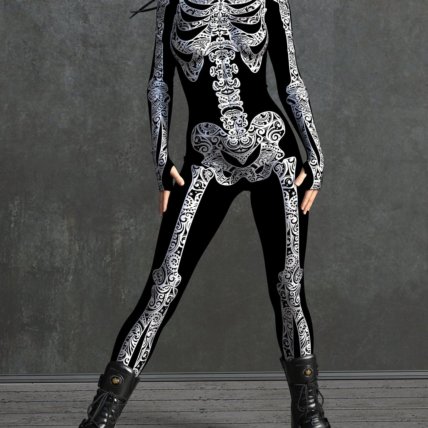 La Muerte White Skeleton Costume White
