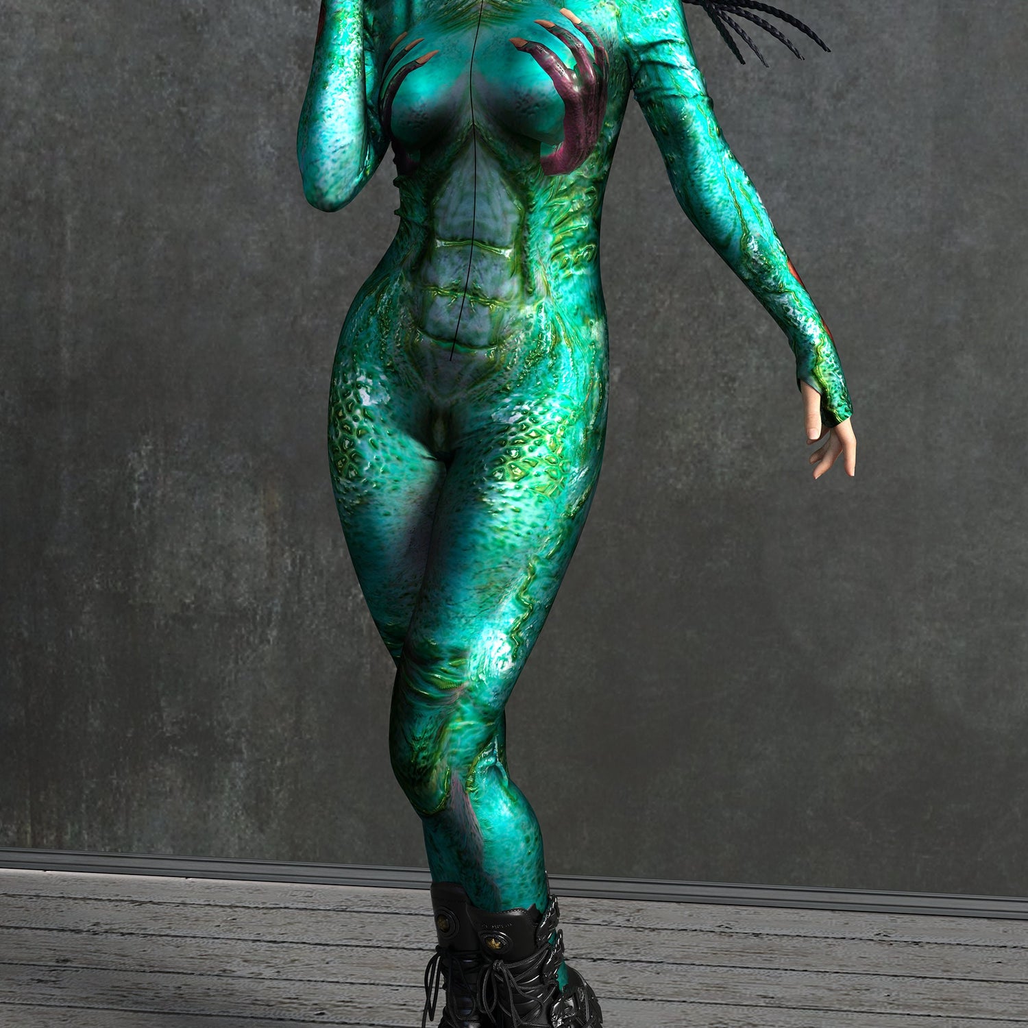 Sea Demon Costume Lycra