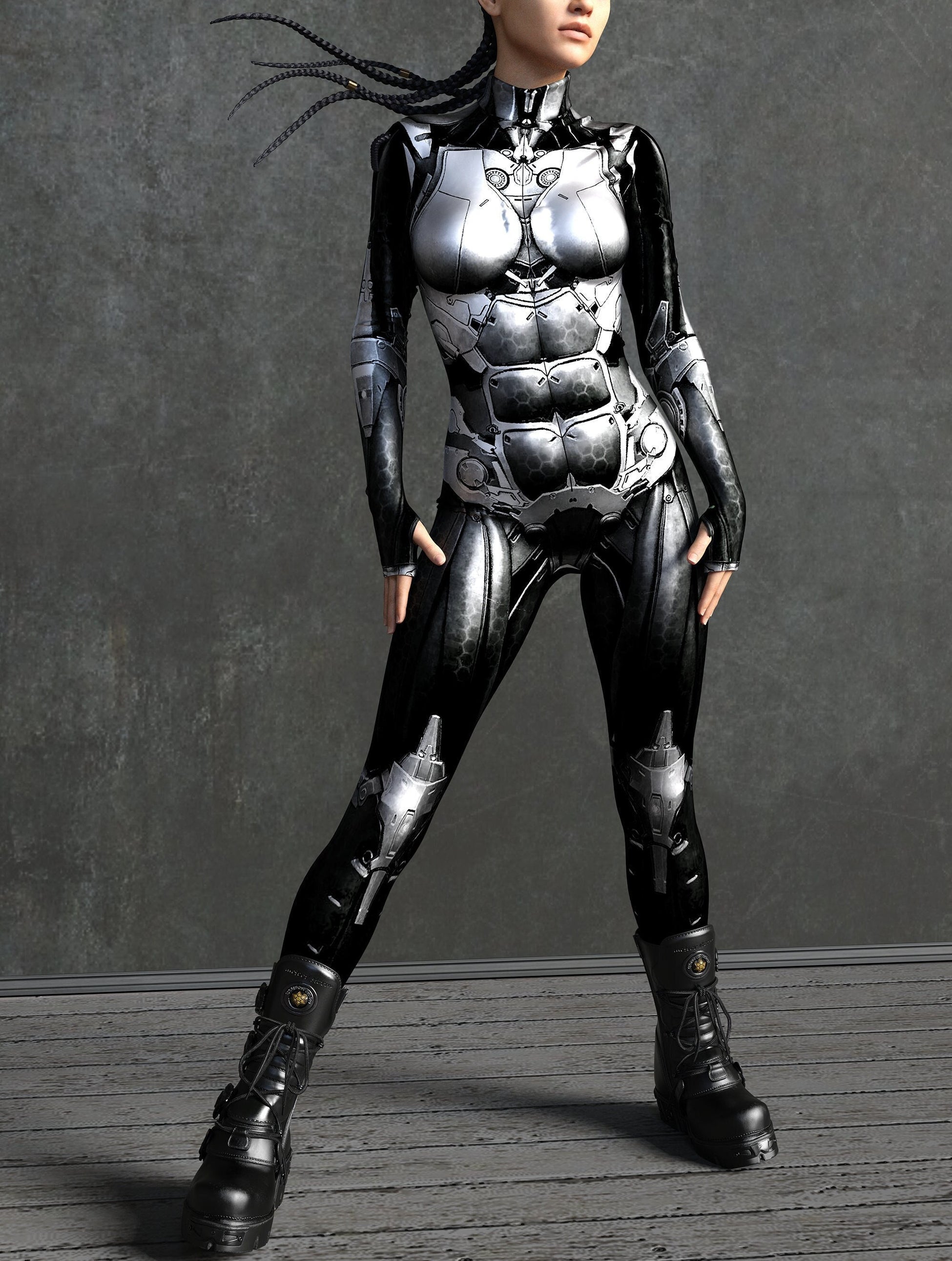 Ghost Robot Costume 2