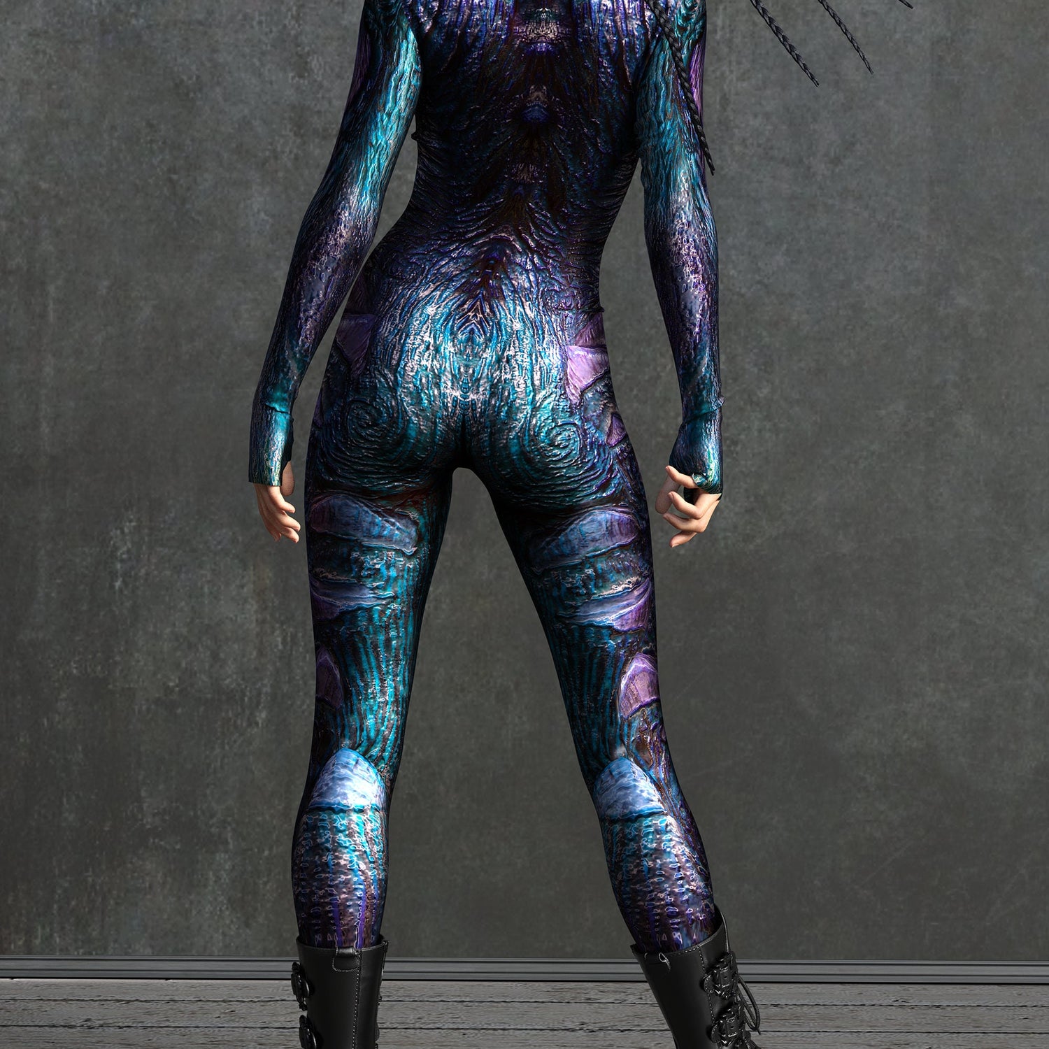 Mokujin Demon Purple Costume 3
