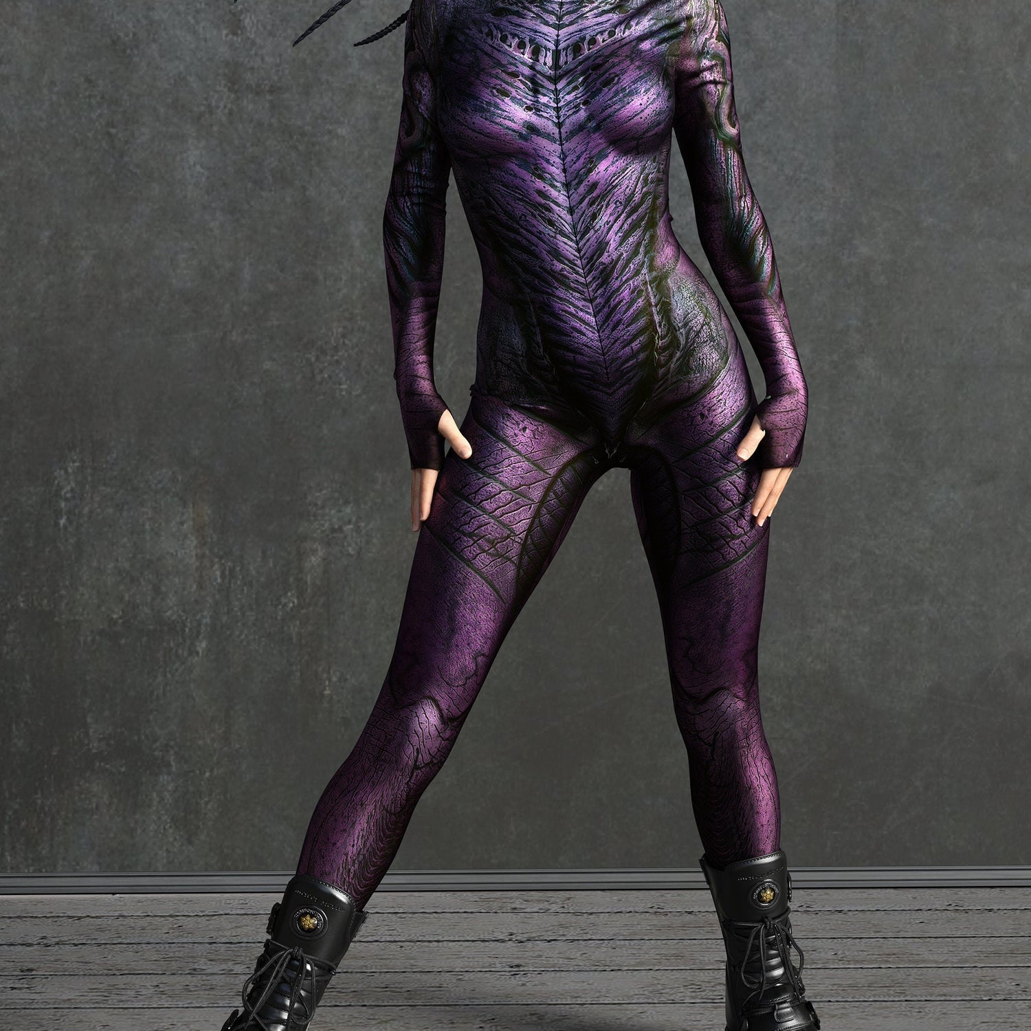 Wood Demon Purple Costume Purple