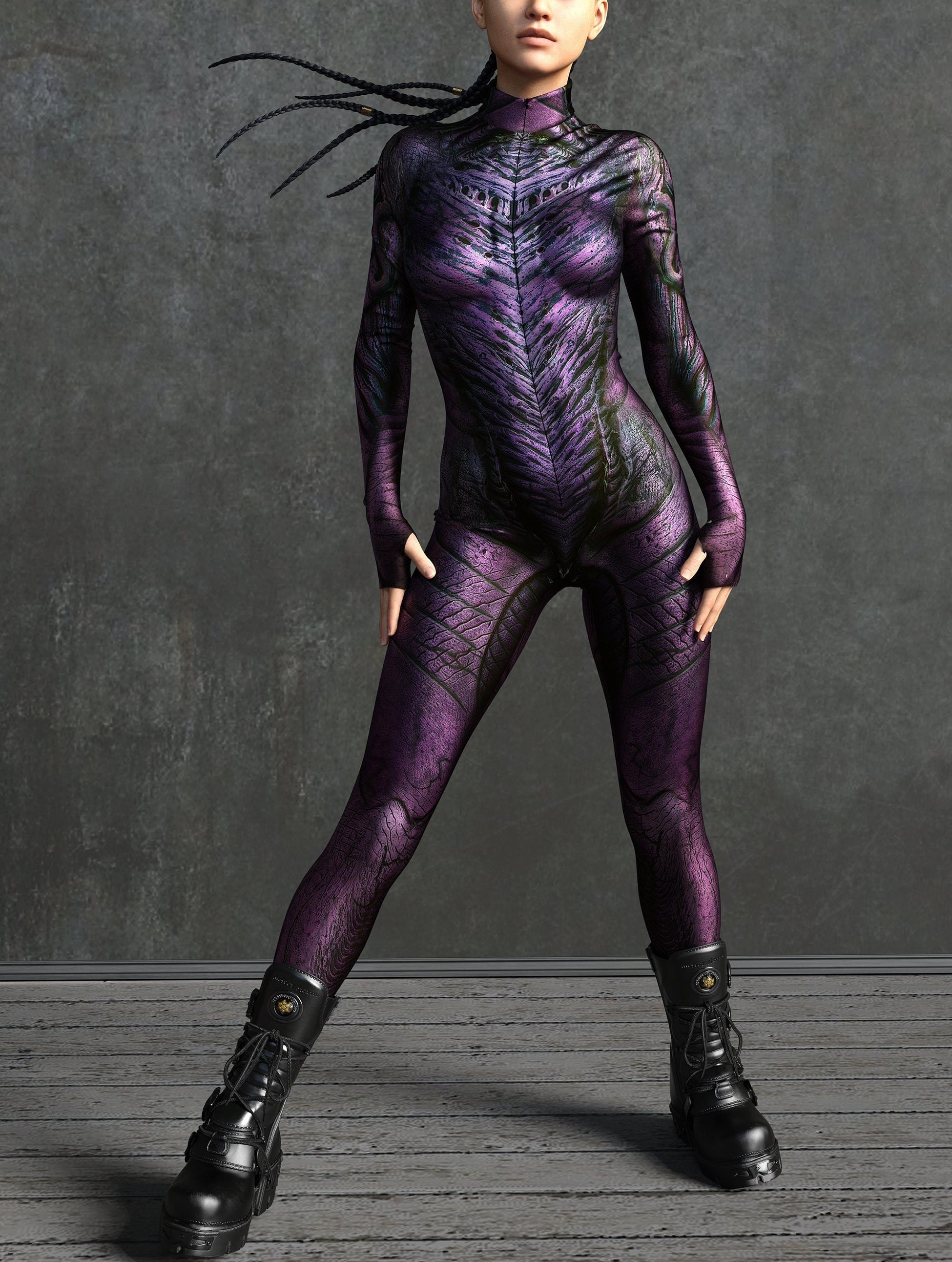 Wood Demon Purple Costume 2