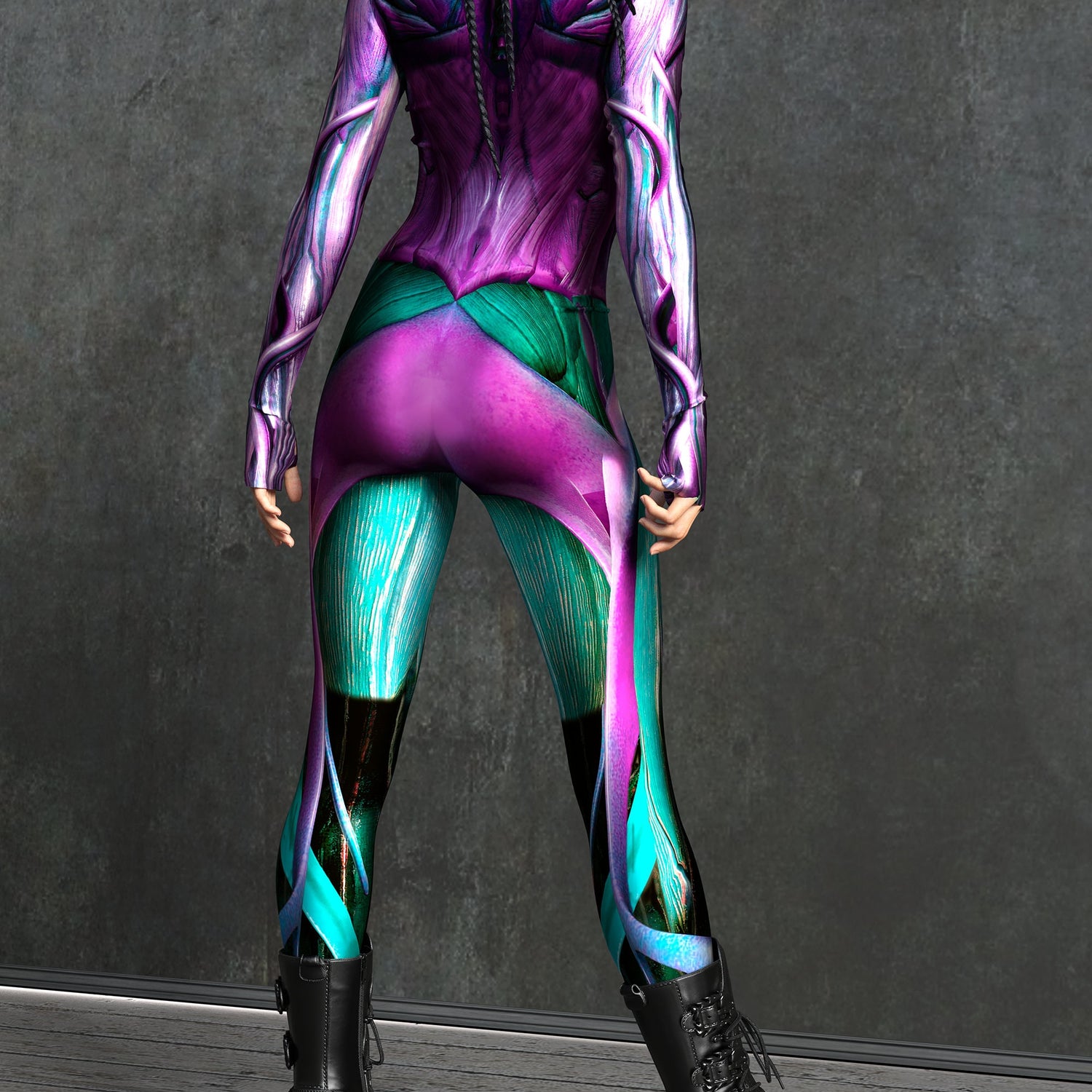 Women Praying Mantis Purple Costume