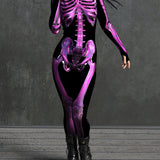 Purple Candy Skeleton Costume