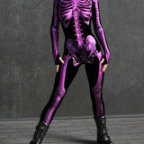 Purple Candy Skeleton Costume