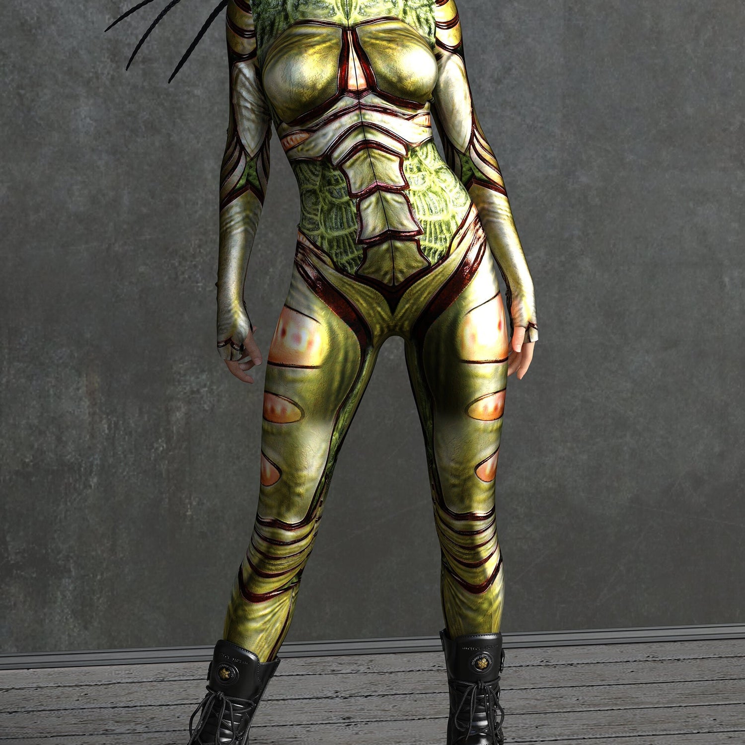 Moth Lady Costume Gold