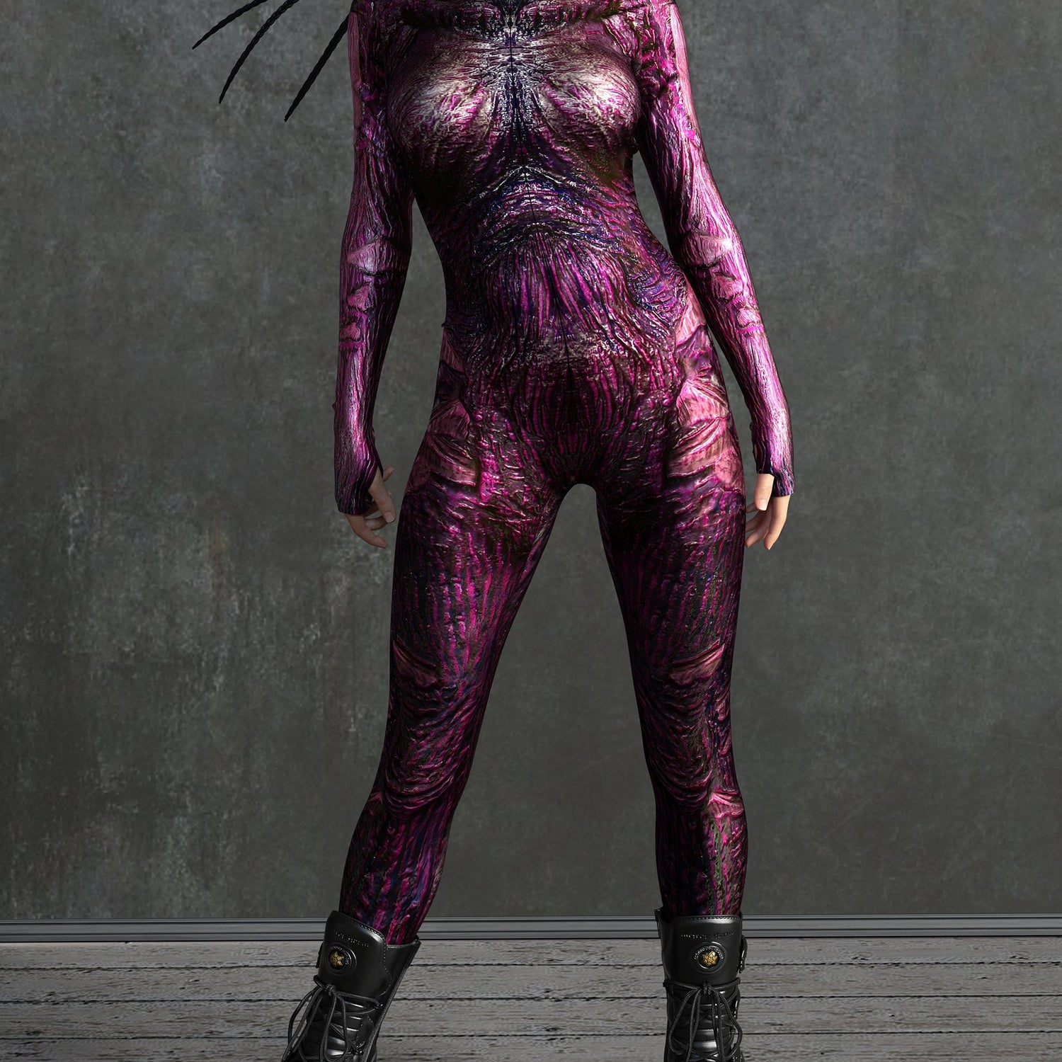 Mokujin Demon Magenta Costume Pink