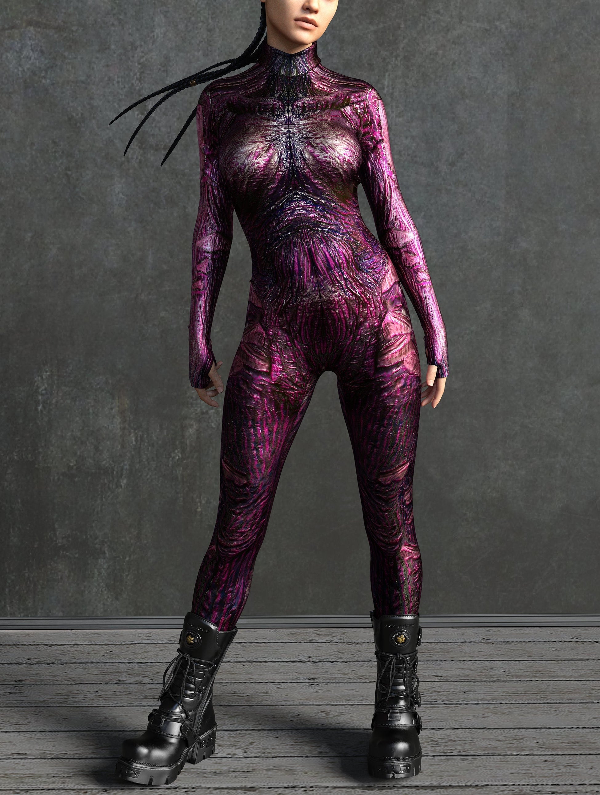 Mokujin Demon Magenta Costume 2