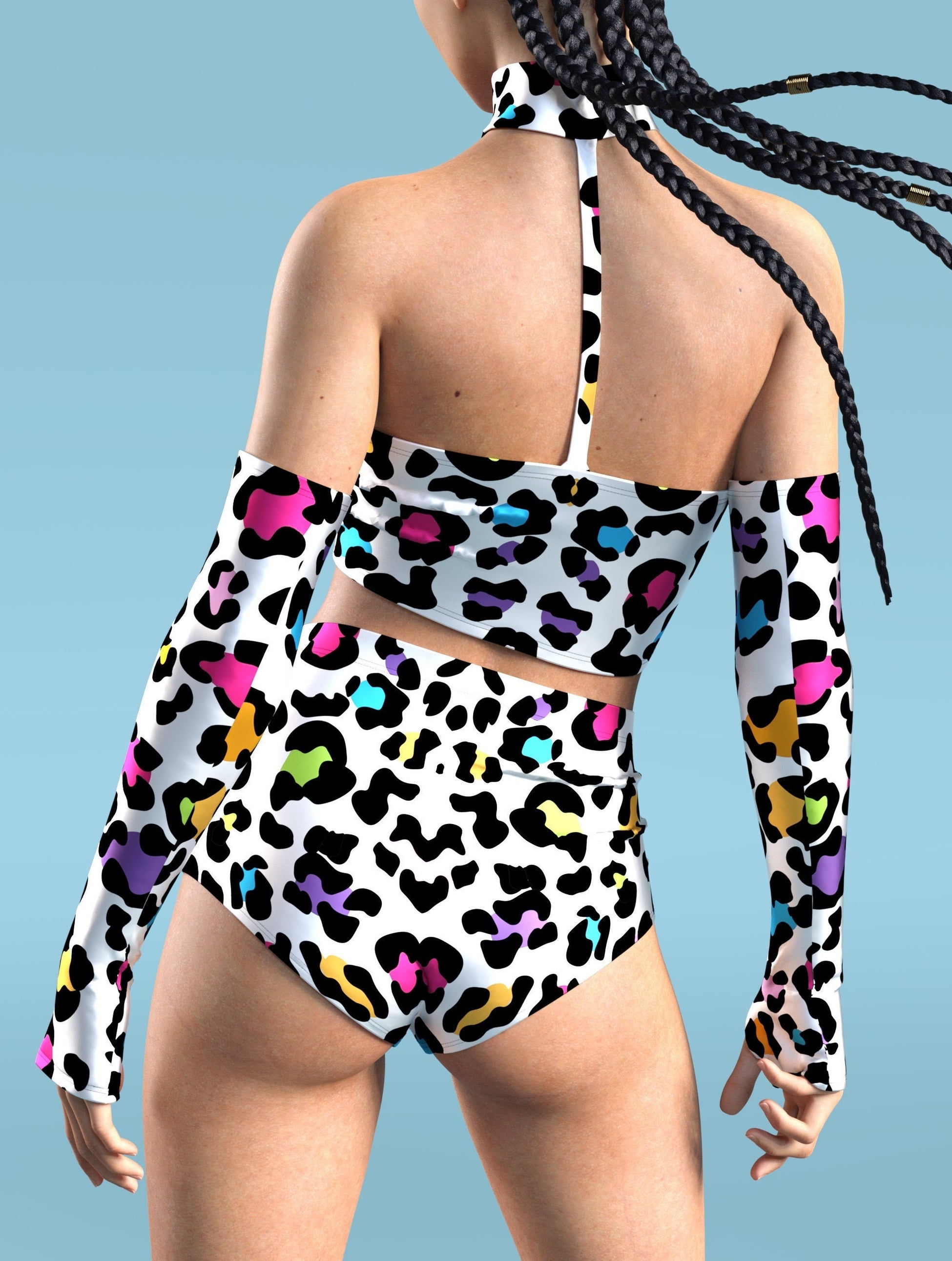 Festive Cheetah Tube Top 2