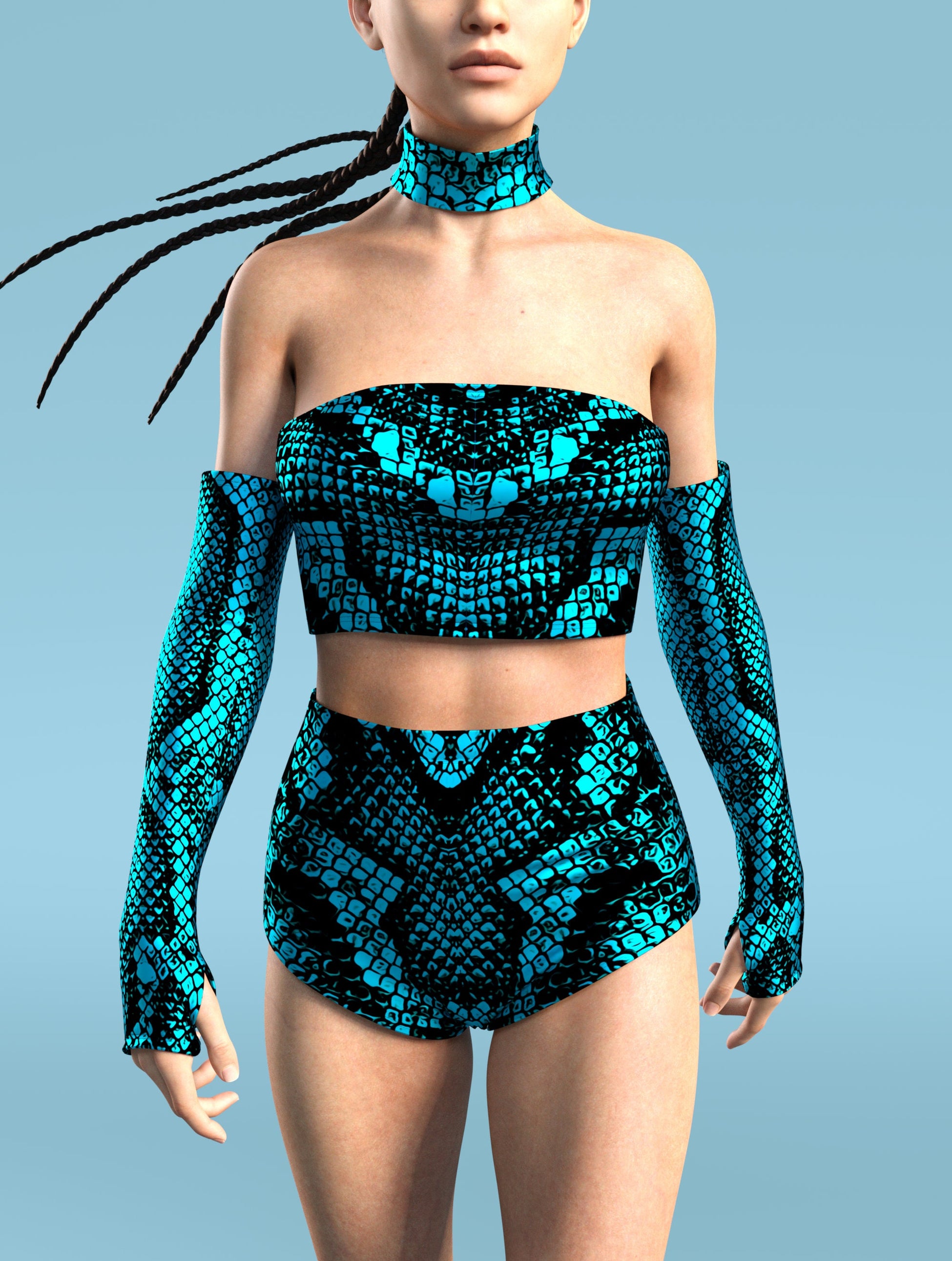Blue Shananagans Tube Top 1