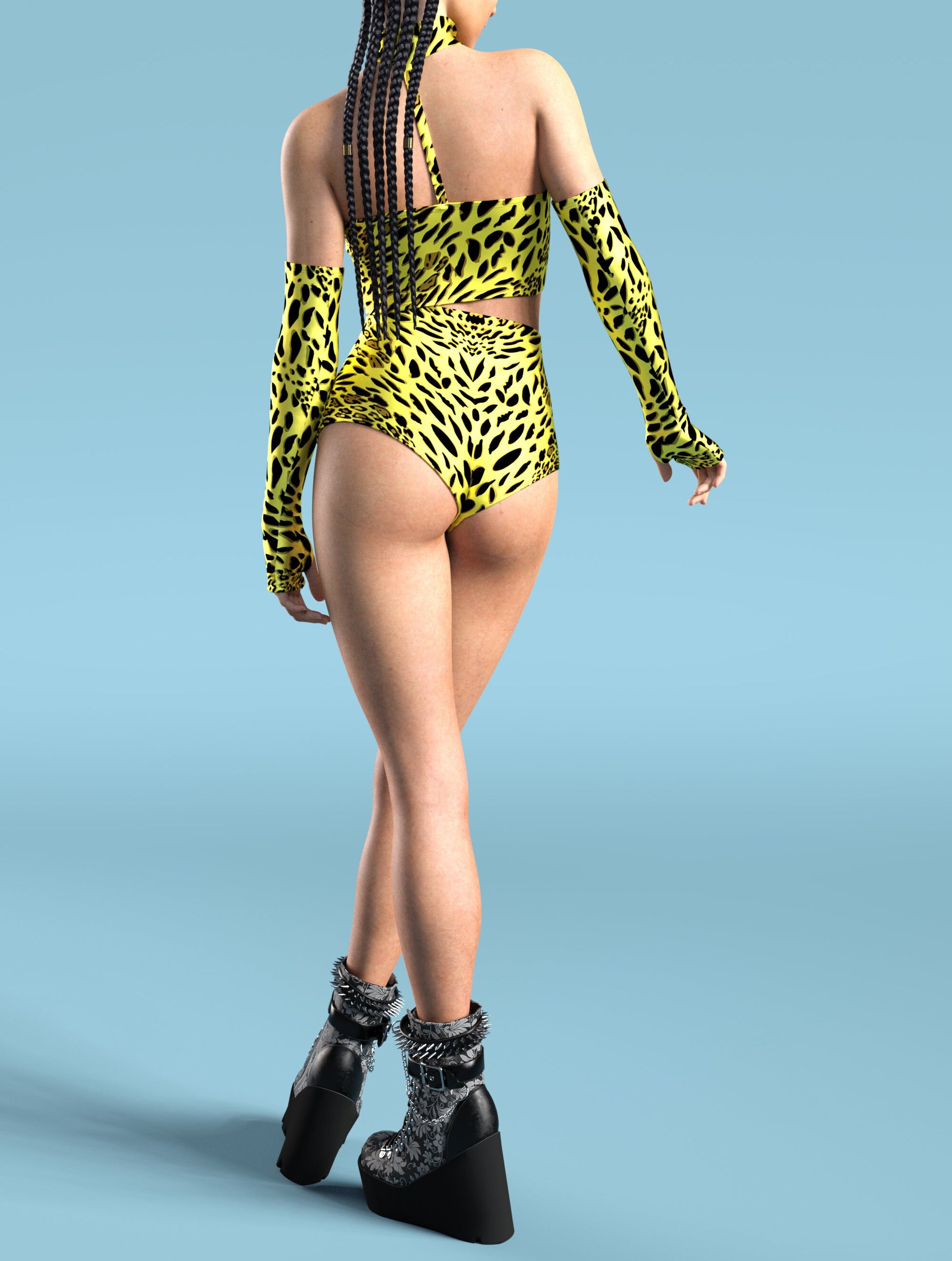 Yellow Leopardy Tube Set 2
