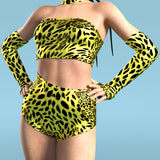 Yellow Leopardy Tube Set