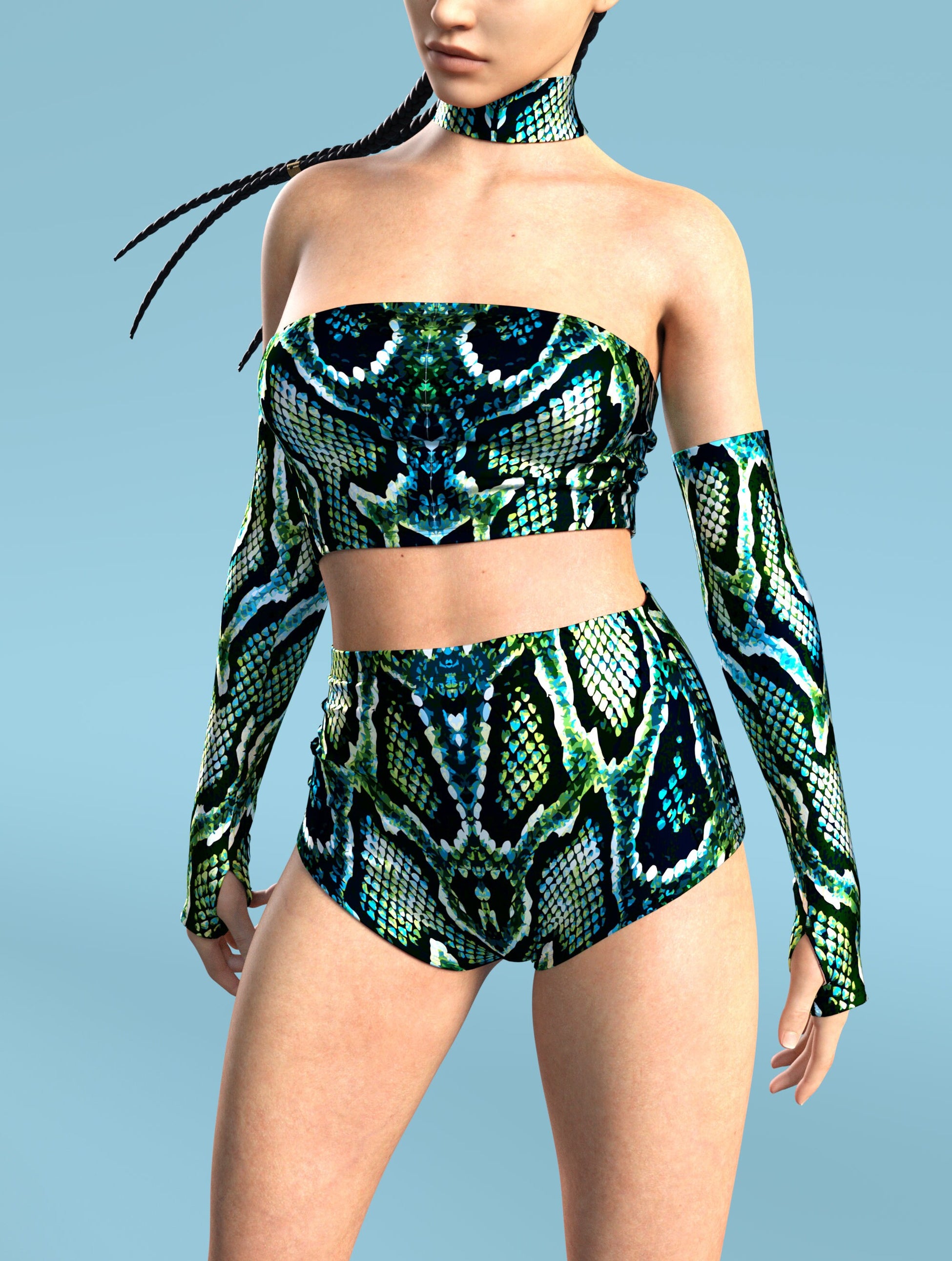 Green Anaconda Tube Top 1