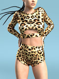 Cheetah High Waist Shorts