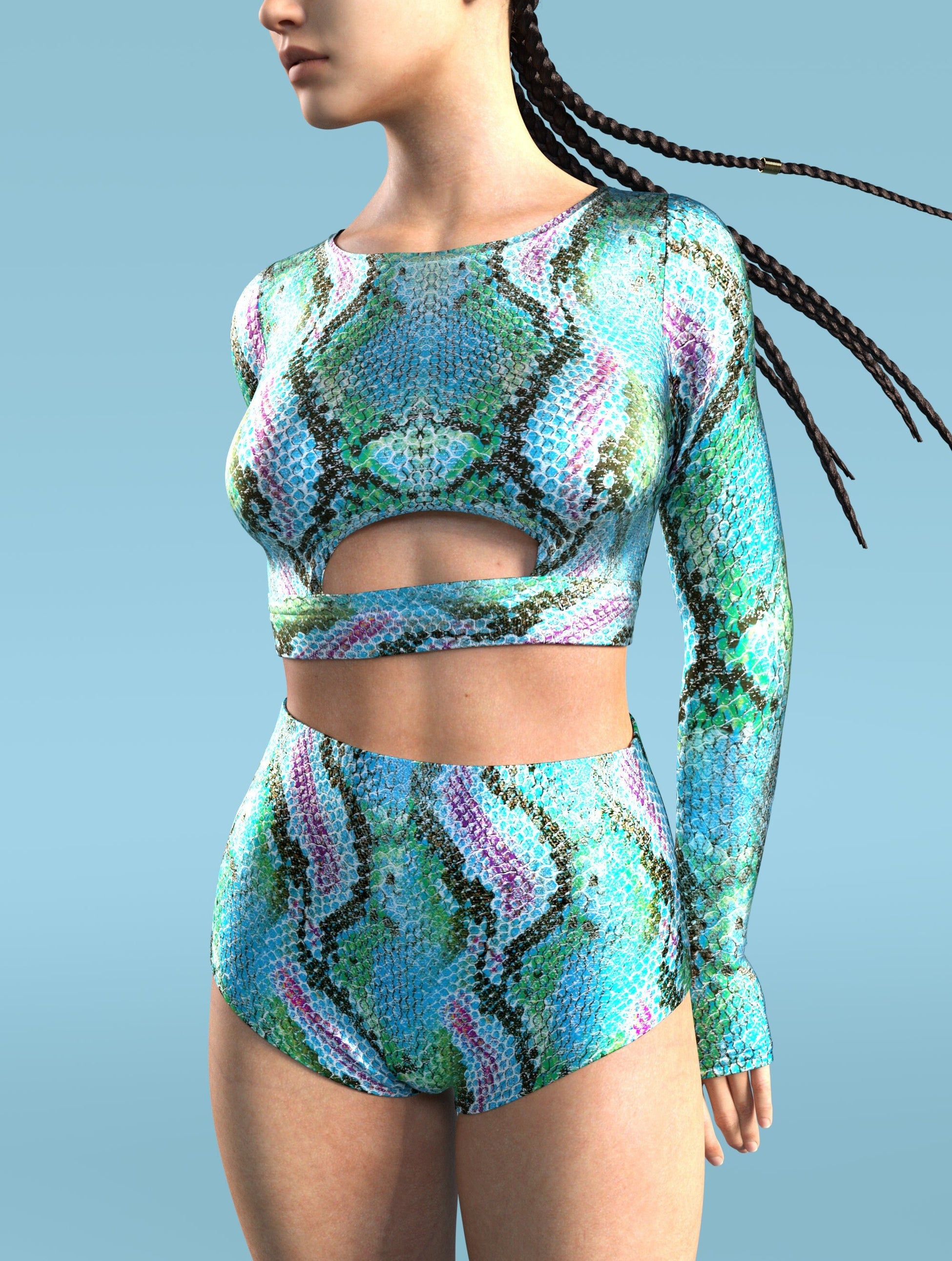 Crocodile Dundy Long Belt Top 1